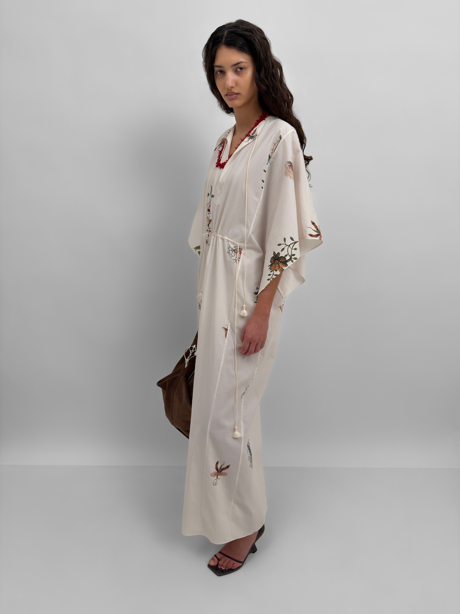 The Begonia poplin cotton maxi dress in Duchess