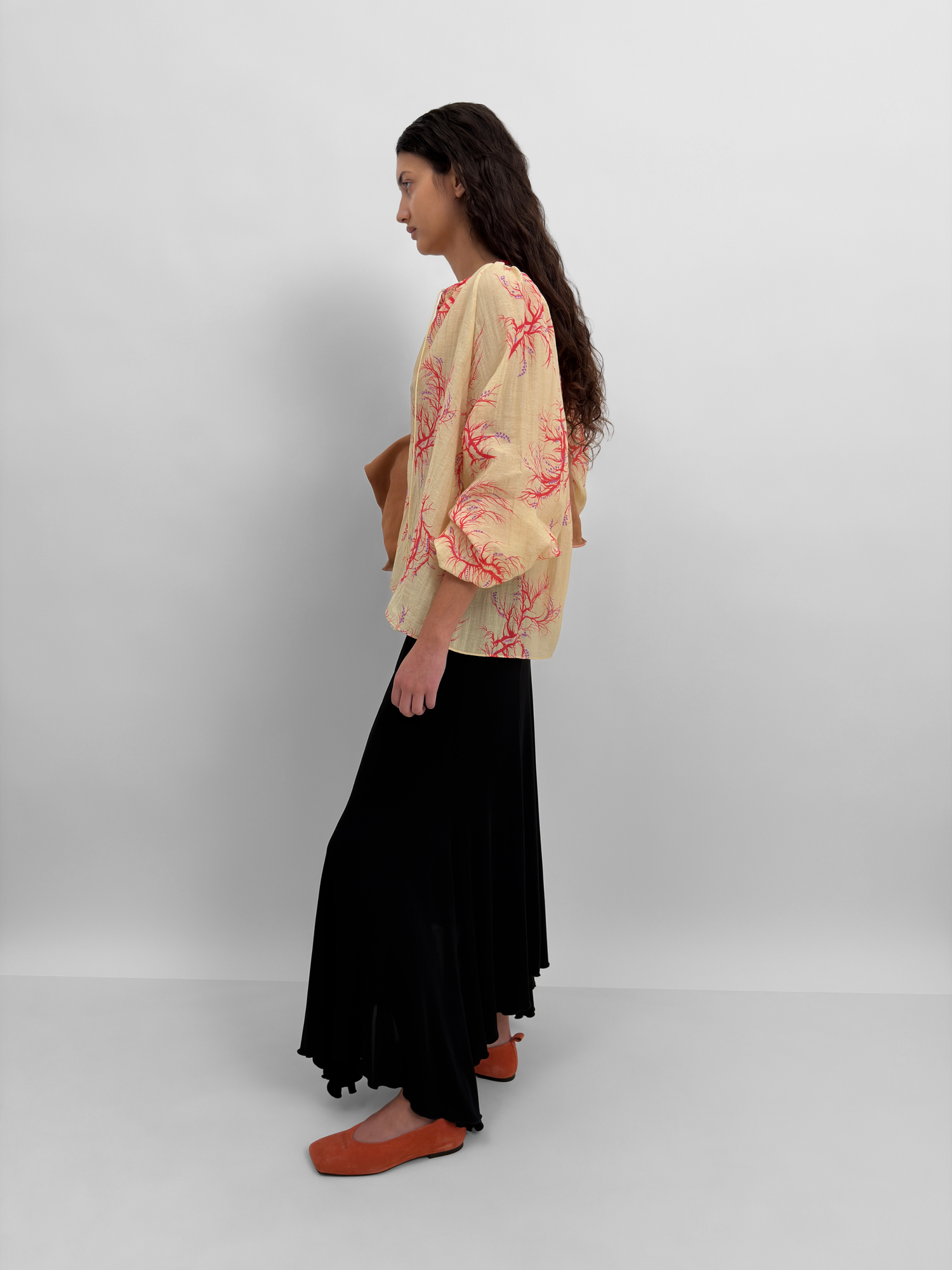 The Phoebe blouse in Seaweed