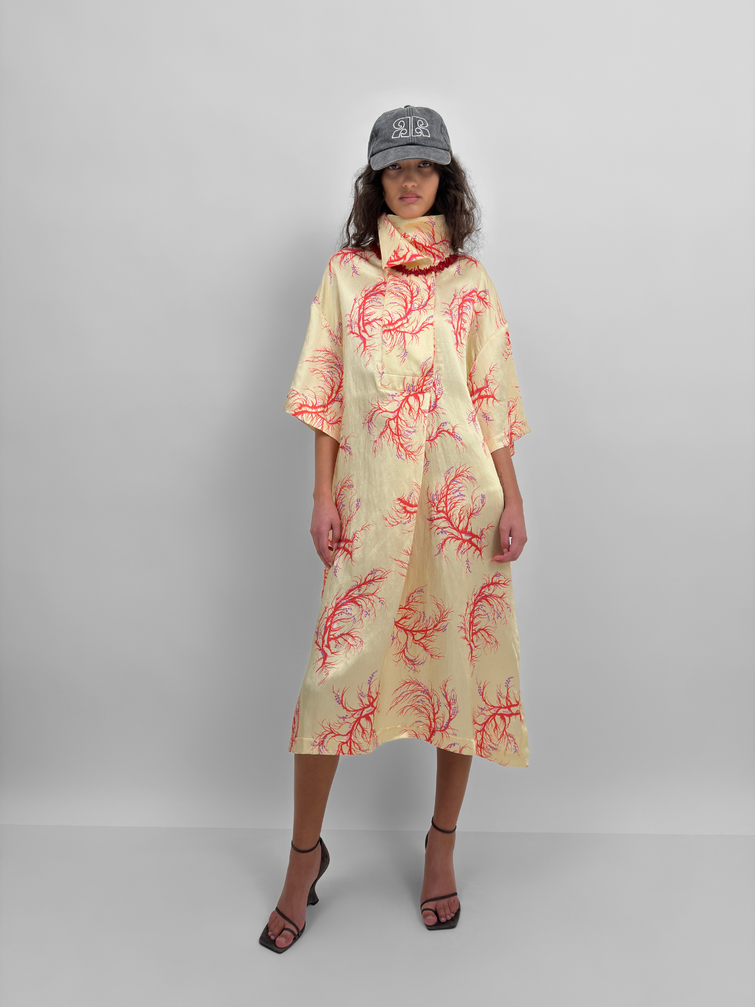 The Hemse overshirt dress in Seaweed