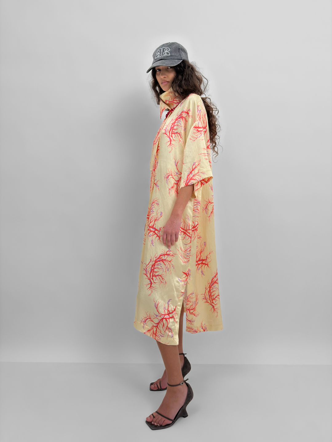 The Hemse overshirt dress in Seaweed