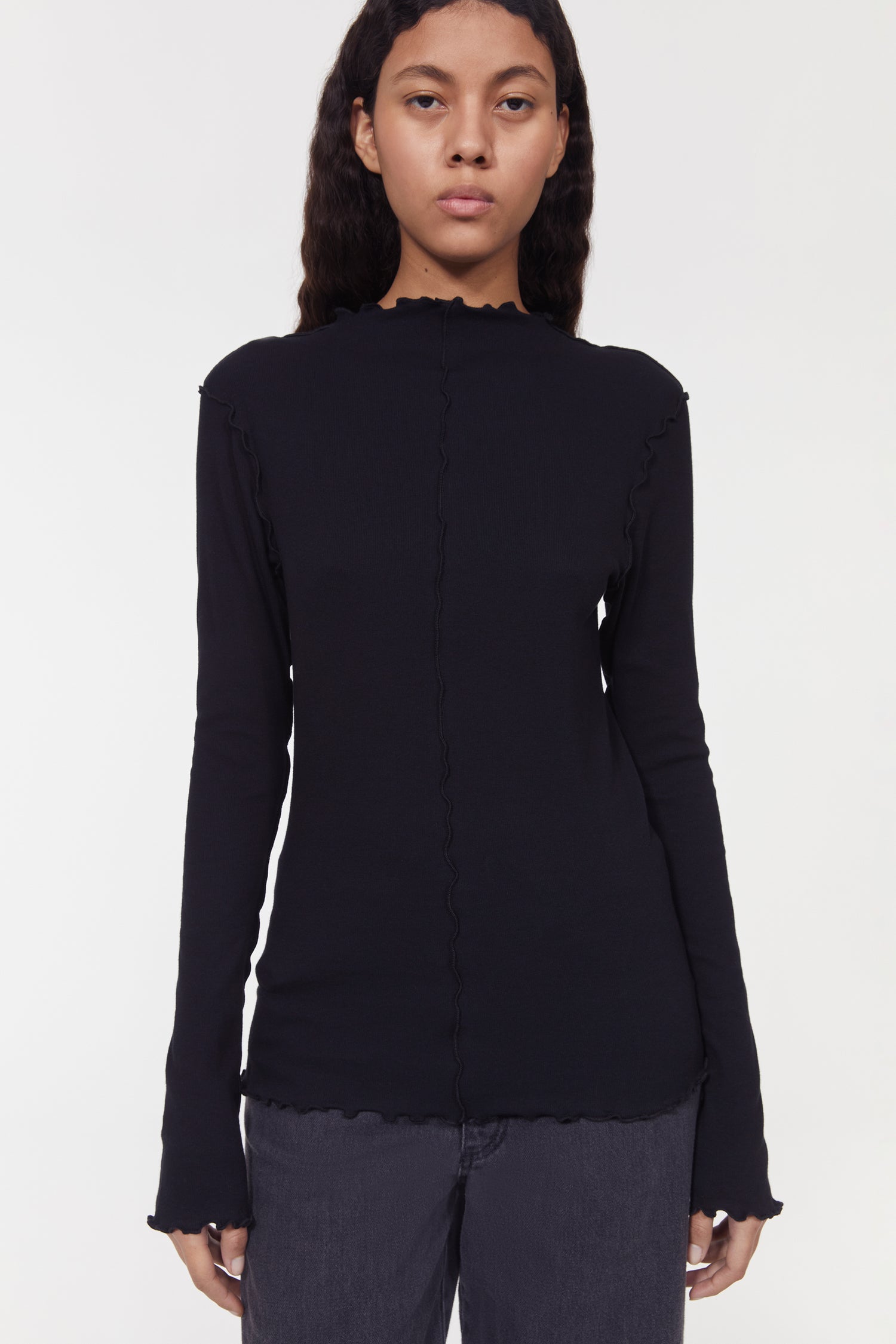 Columbina rib jersey top