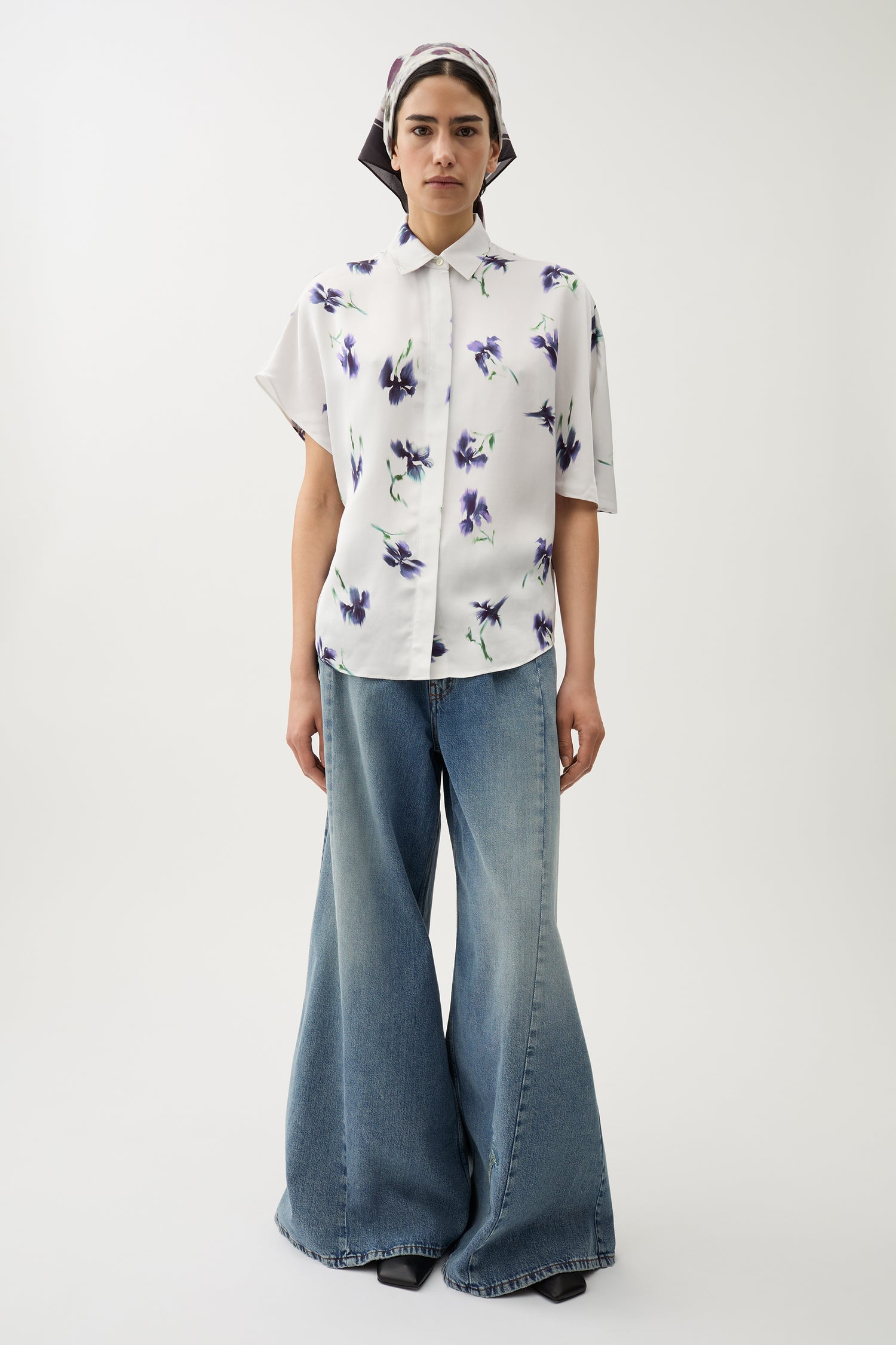 Finch iris blouse