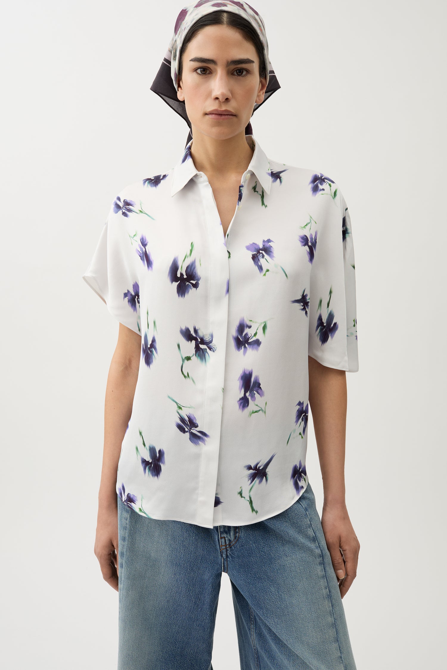 Finch iris blouse
