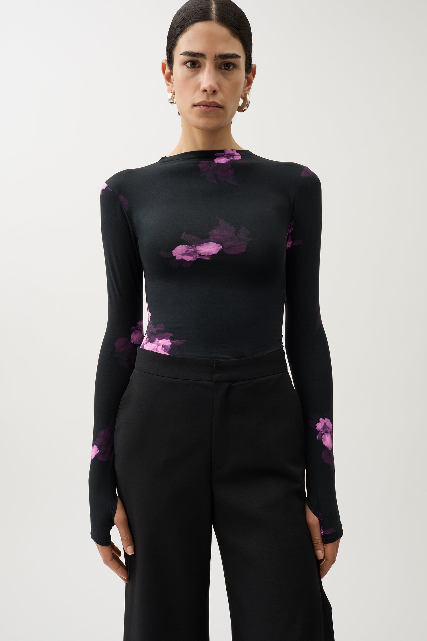 Karlai bouquet jersey top