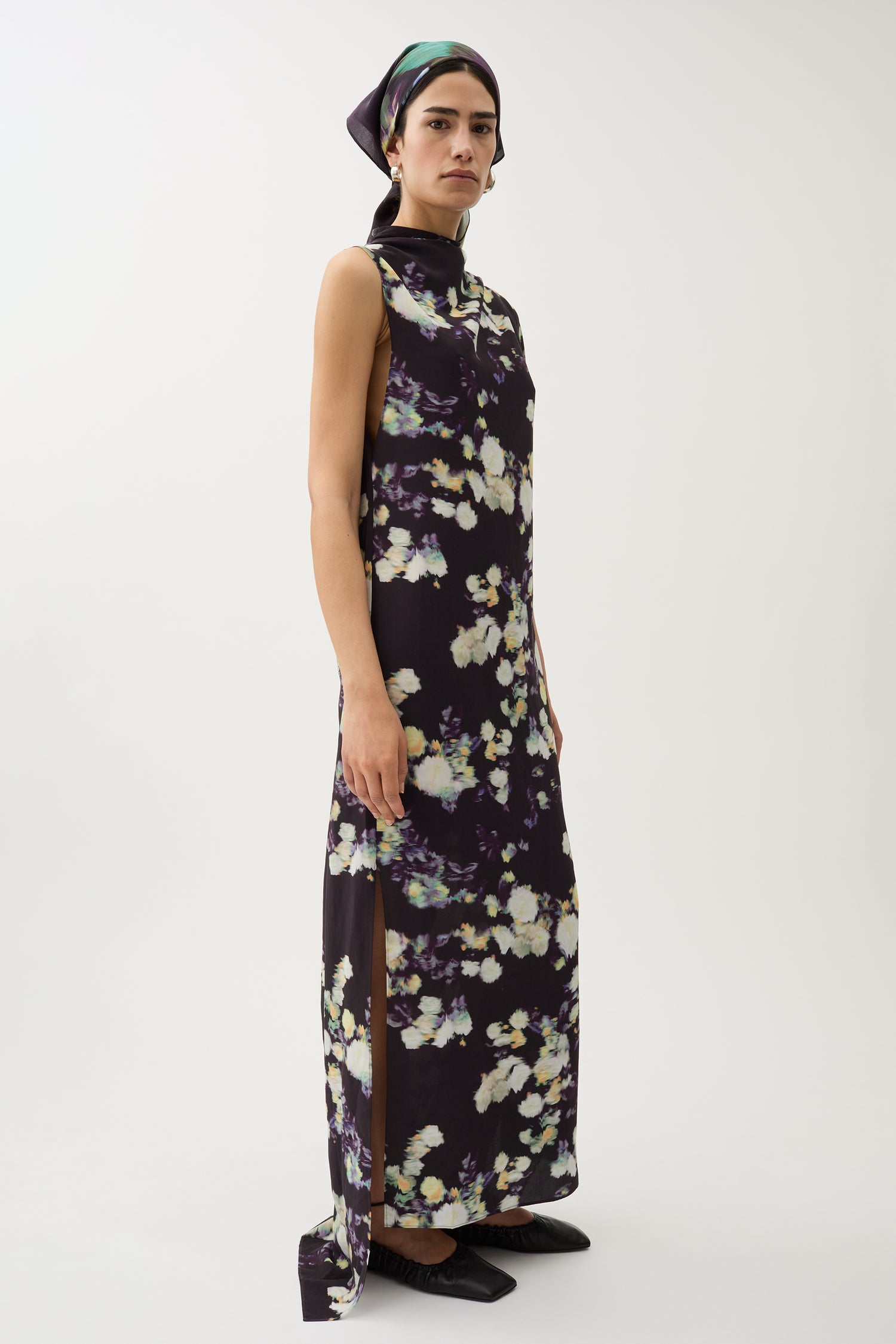 Alana rosie silk dress