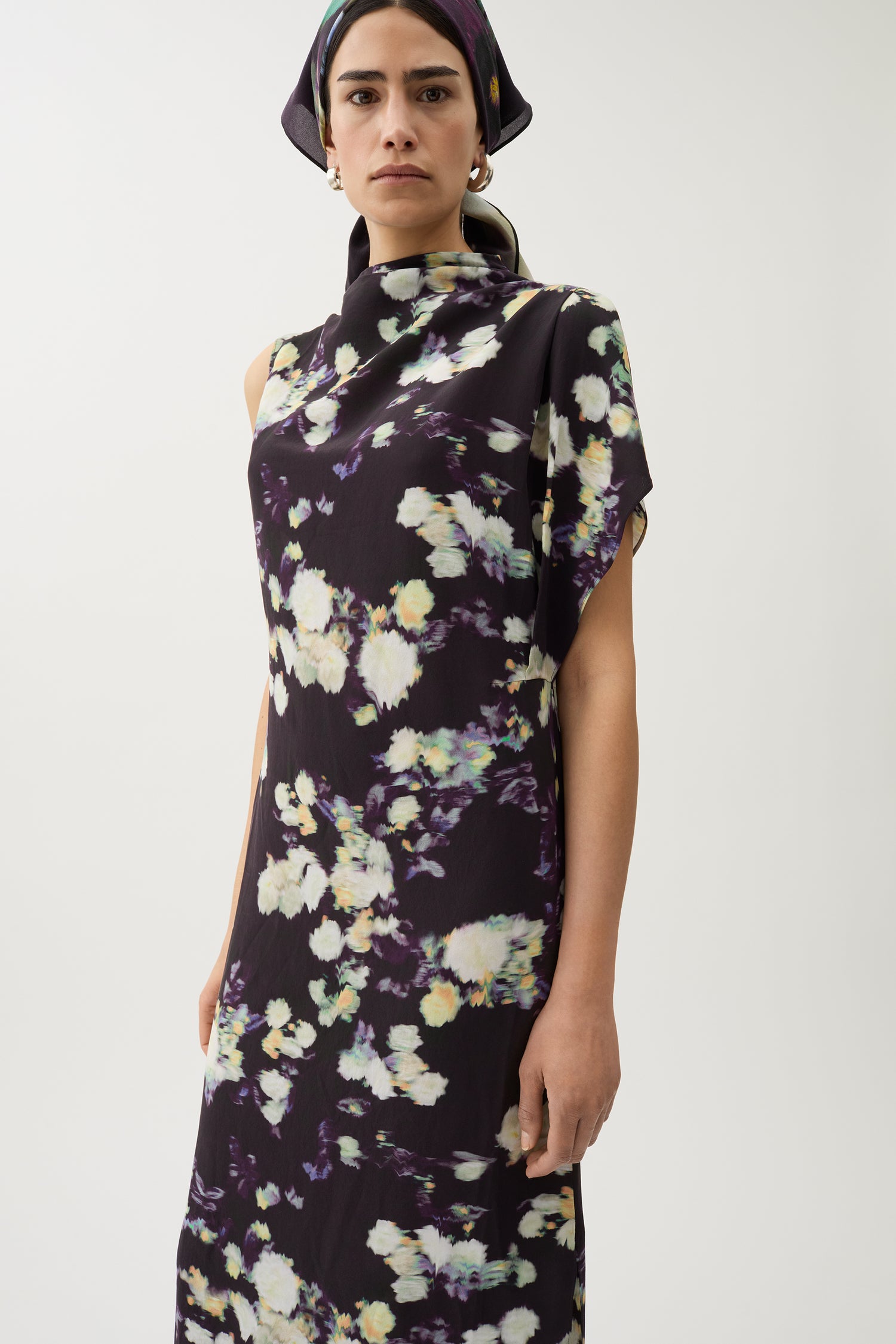 Alana rosie silk dress