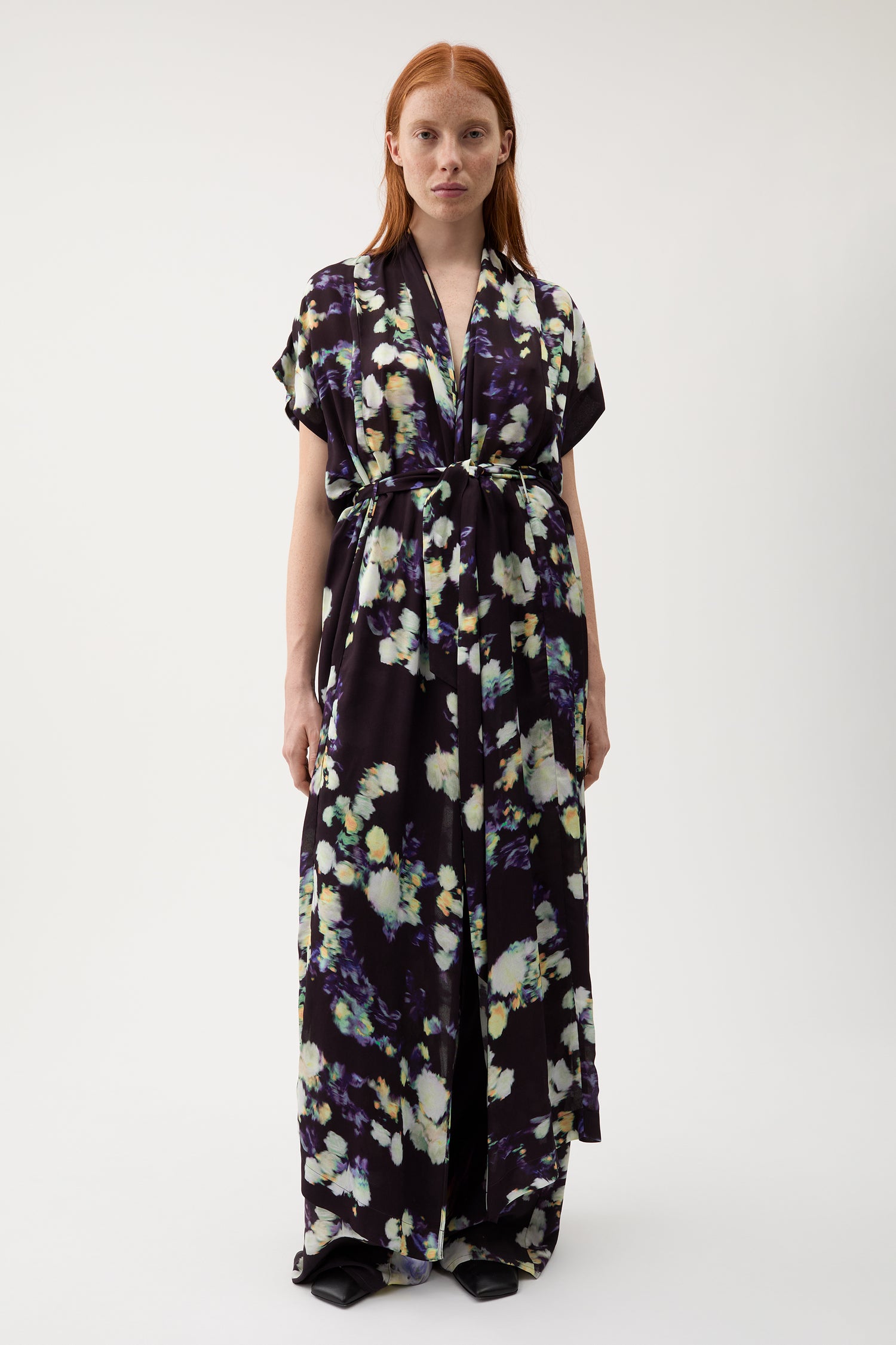 Olympia rosie crepe dress