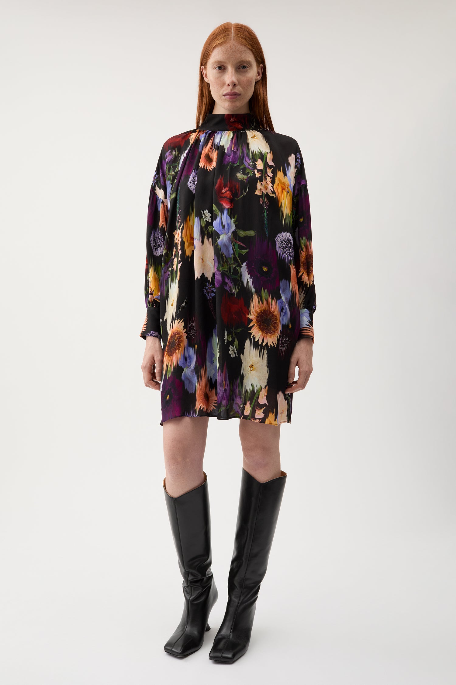 Kelly garden crepe dress