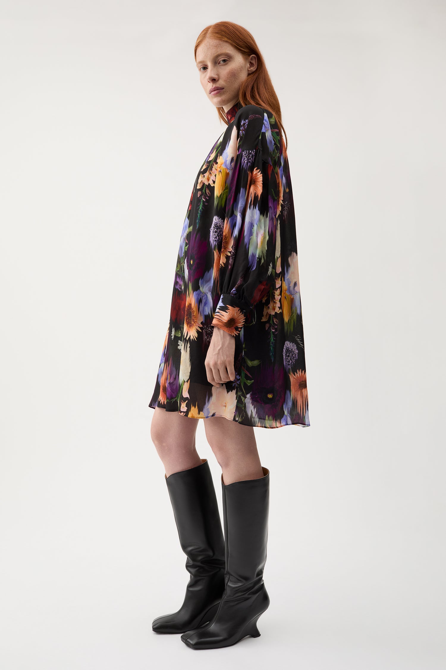 Kelly garden crepe dress
