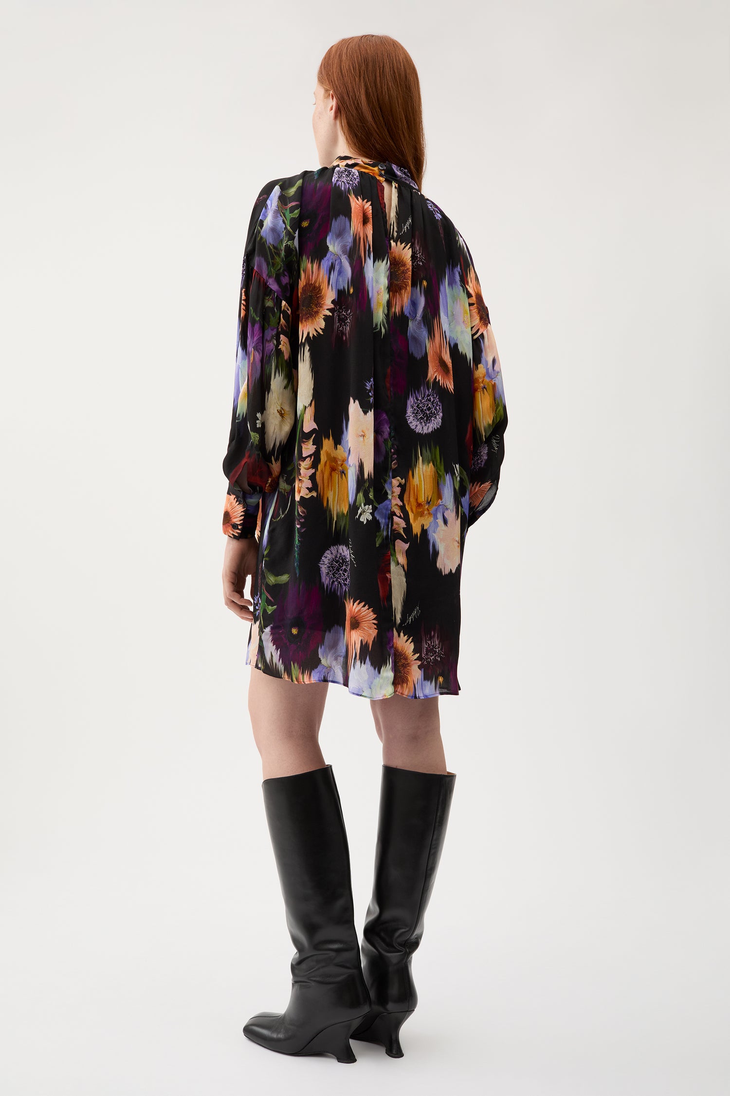 Kelly garden crepe dress