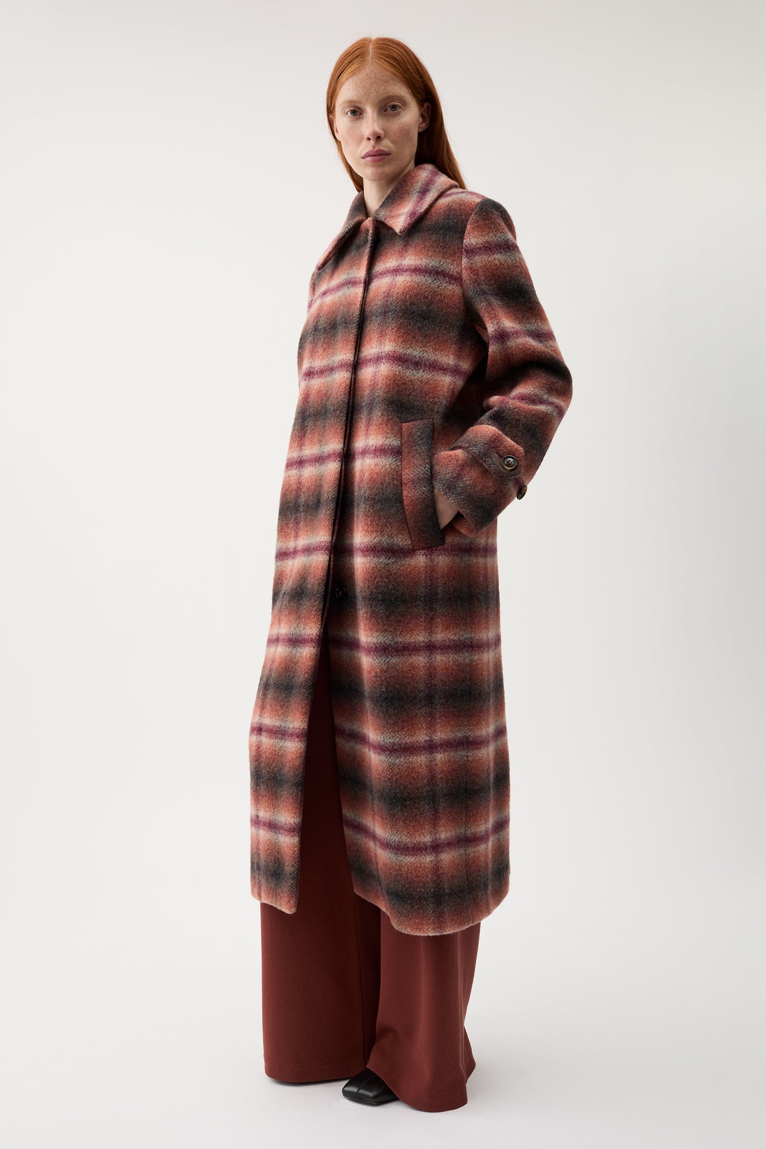 Aida check coat