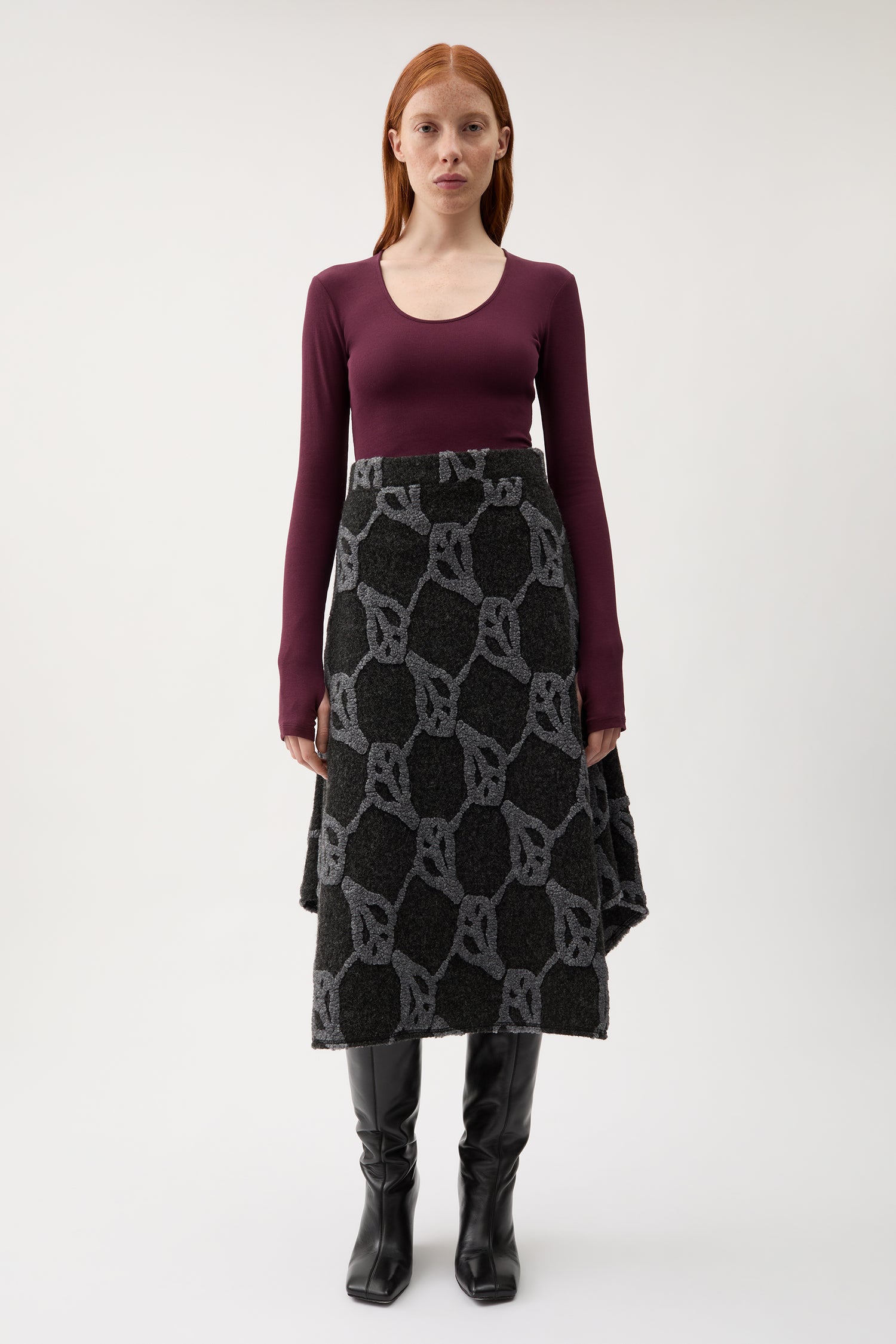 Amalia jacquard skirt