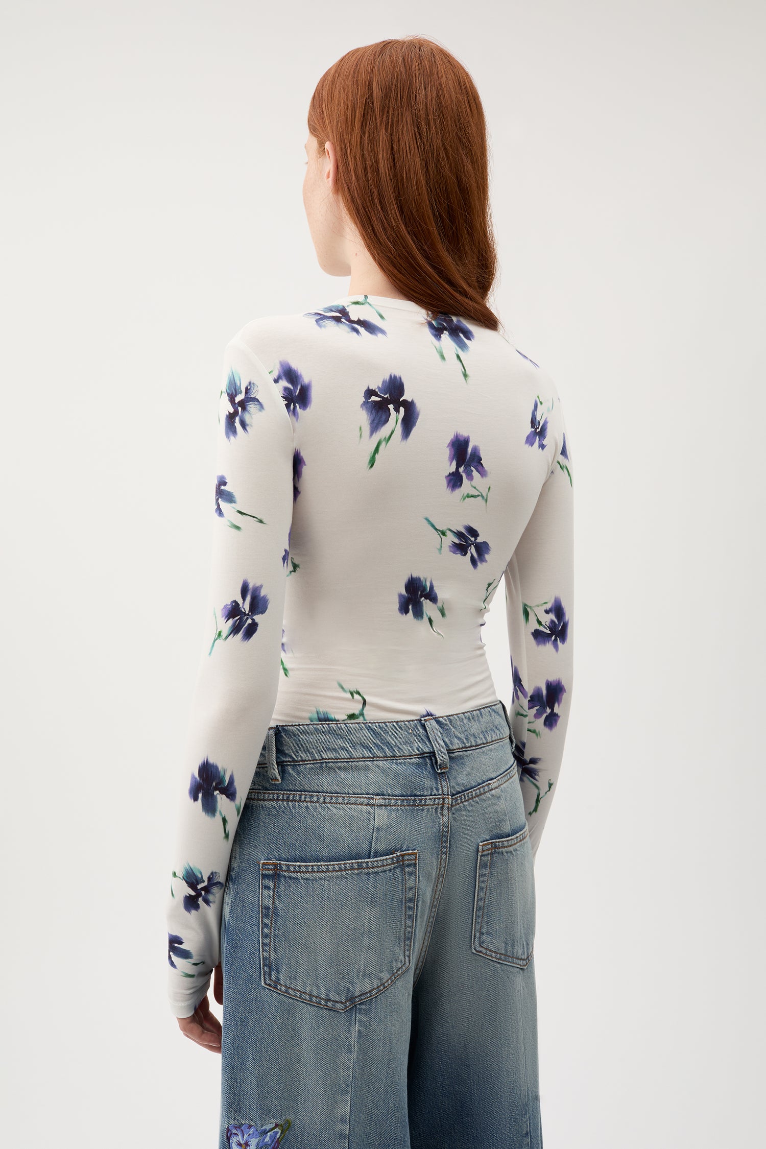 Karlai iris light jersey top