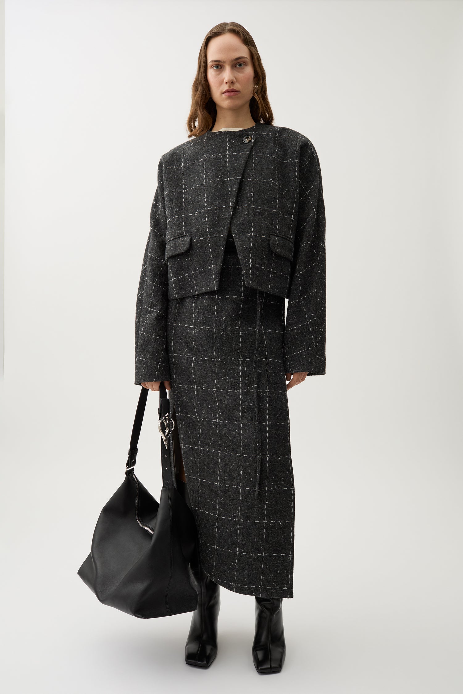Zola check blazer
