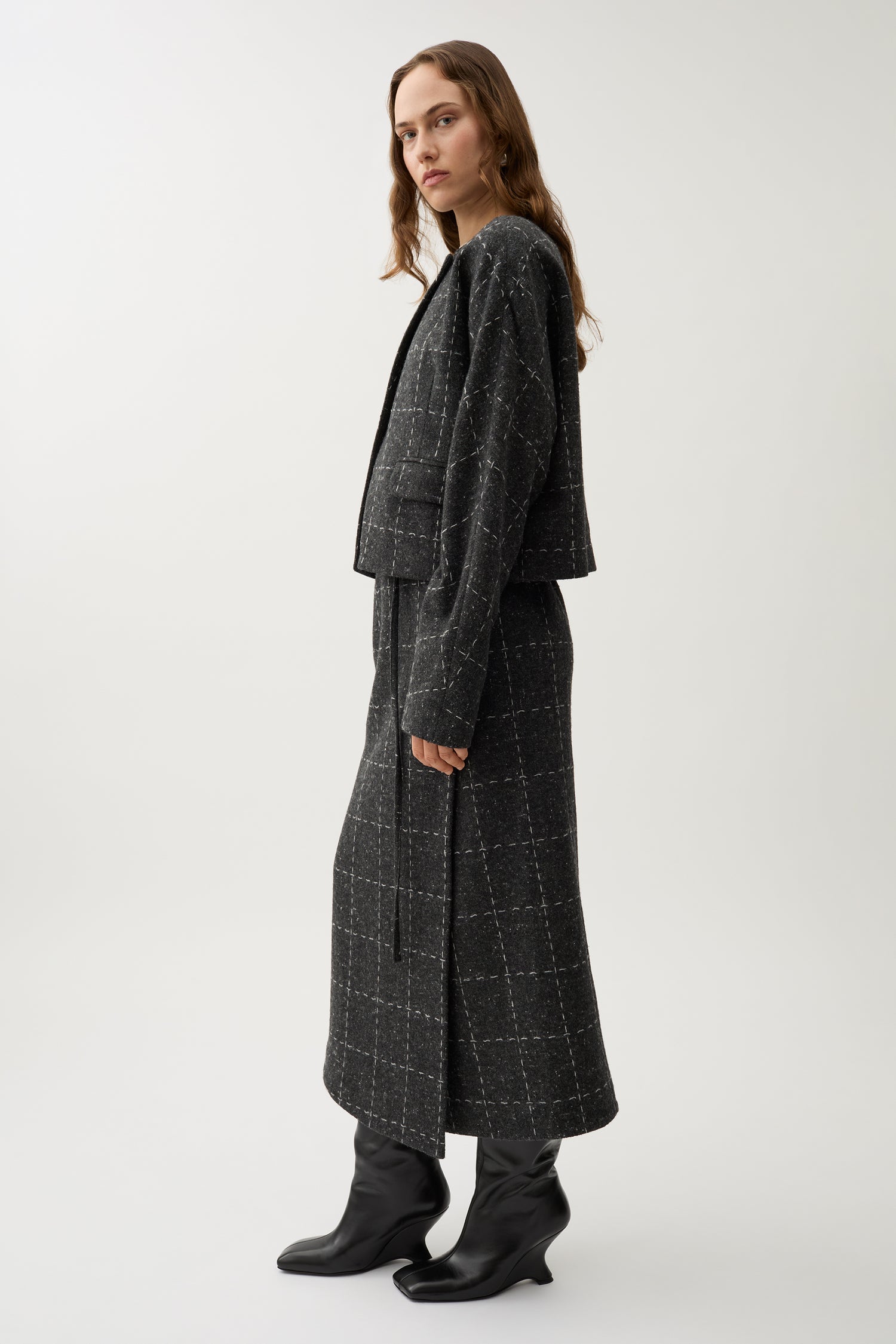 Zola check blazer