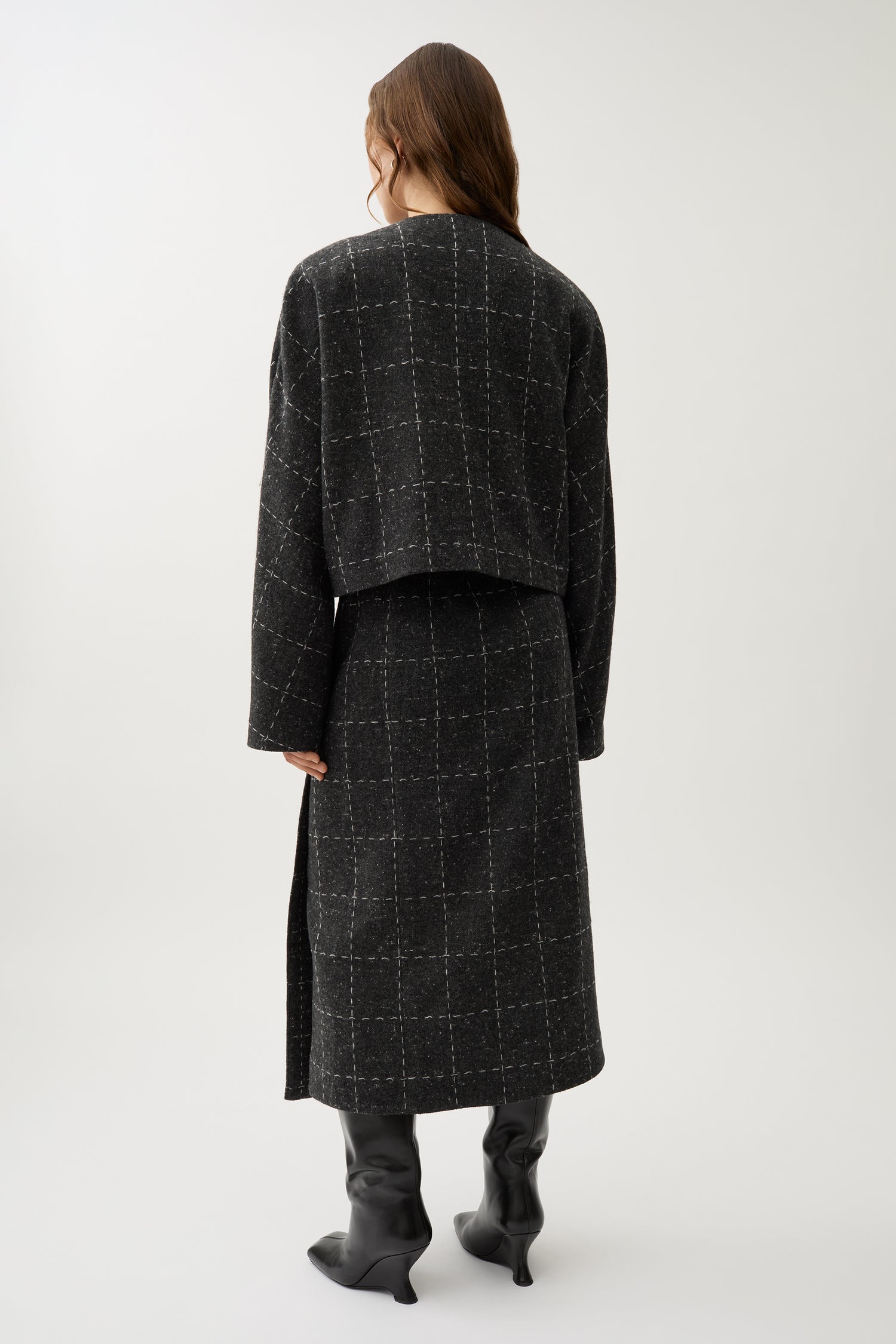 Zola check blazer