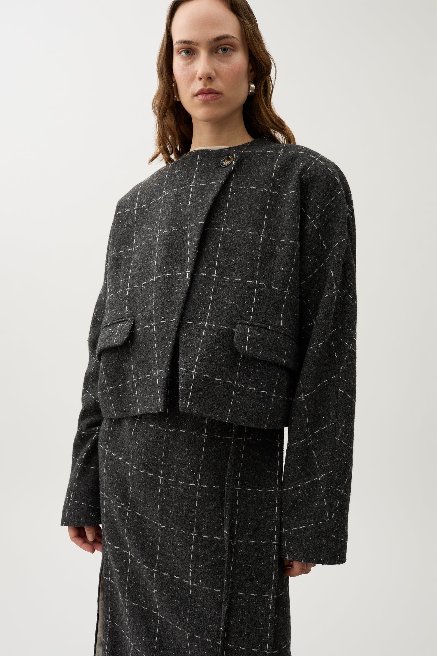 Zola check blazer