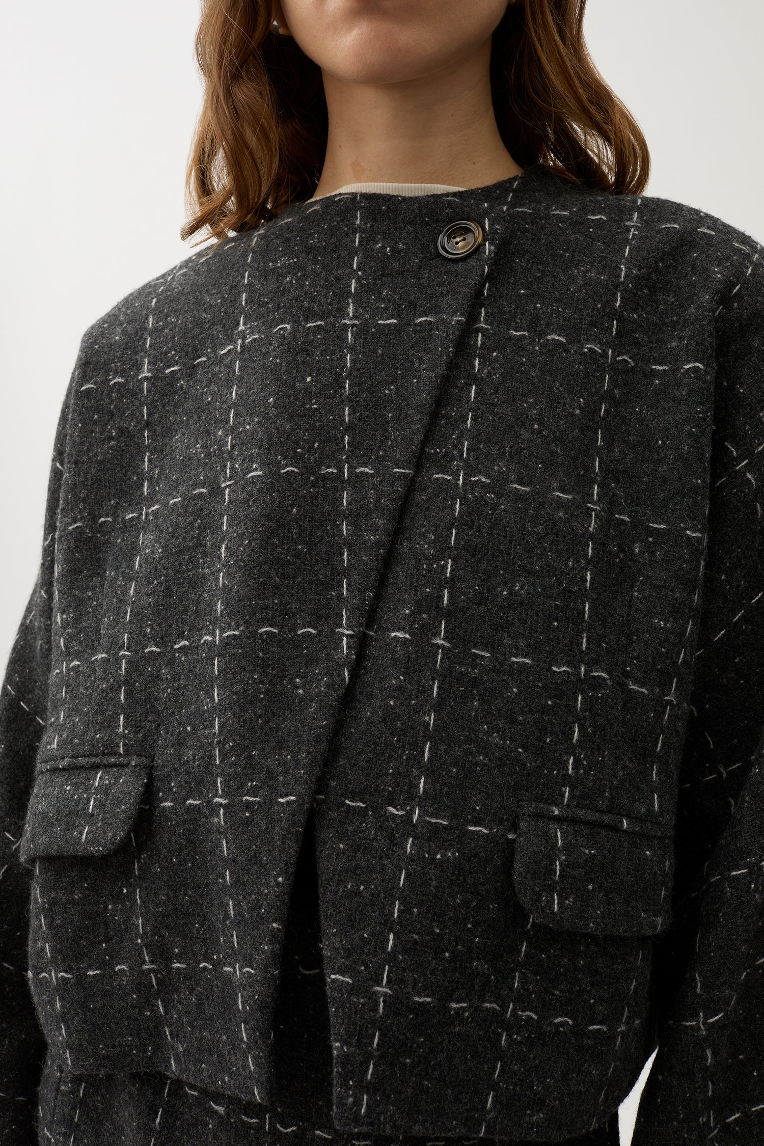 Zola check blazer