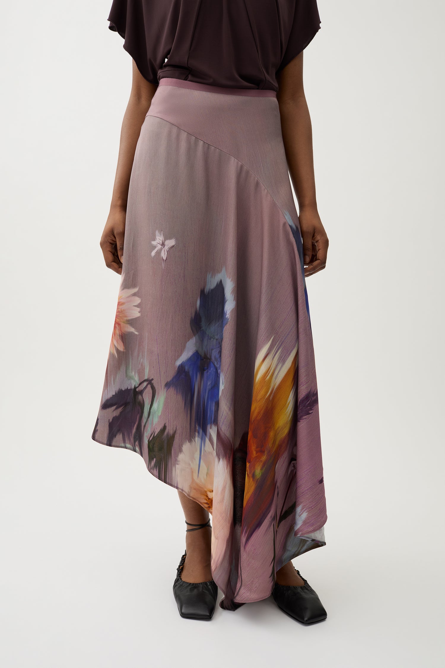 Swoosh flower skirt