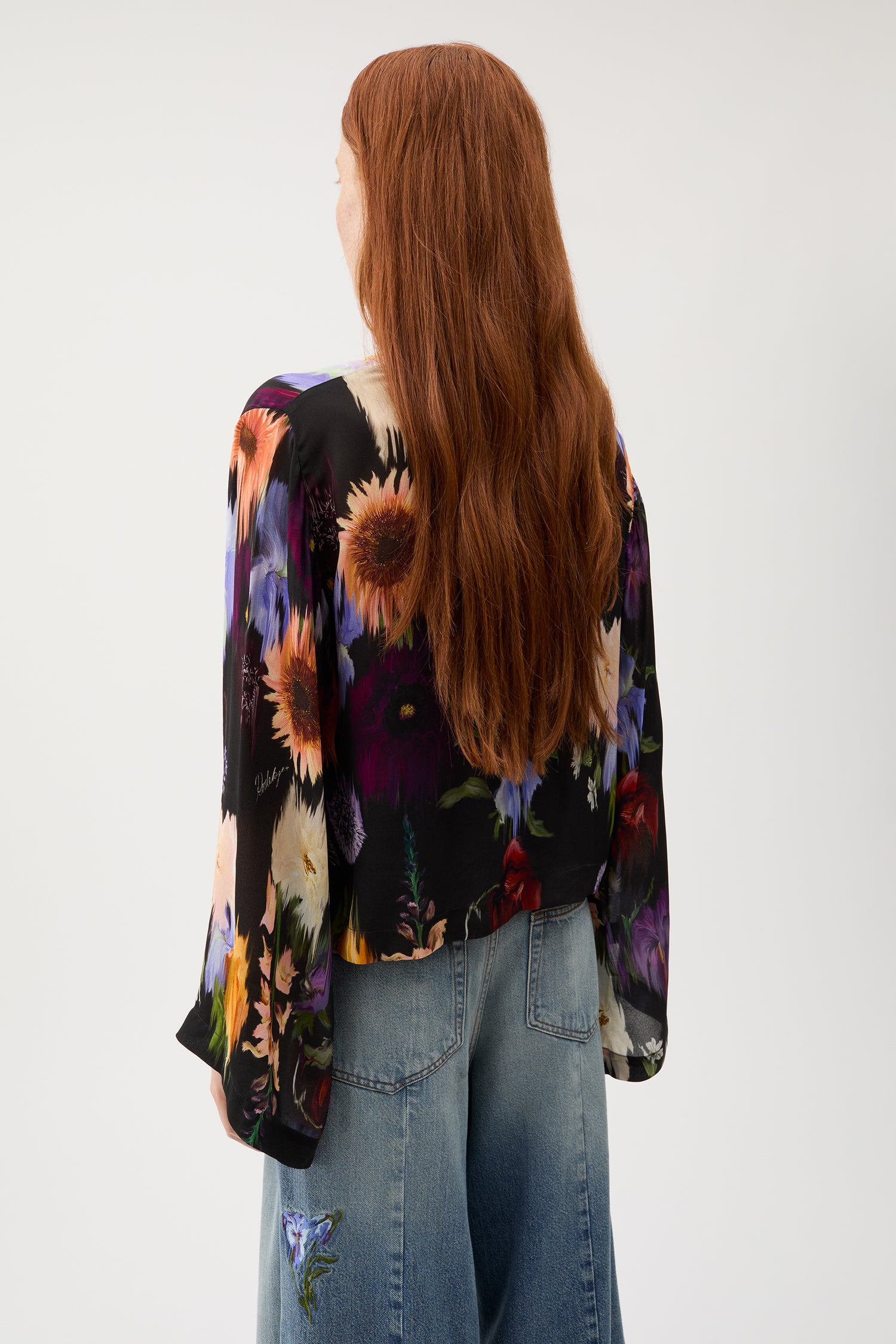 Bimori garden crepe blouse