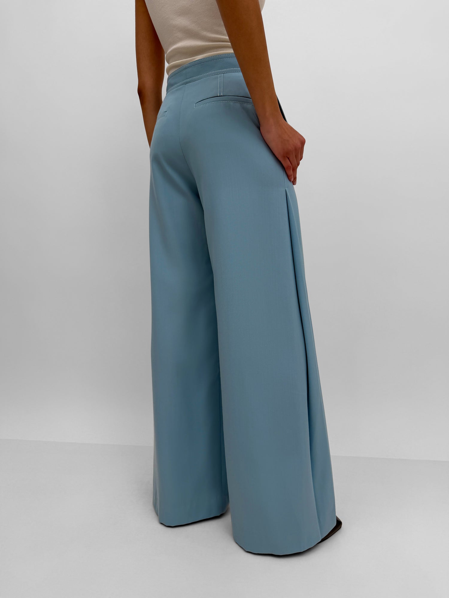 The Nora fluid wool blend pant