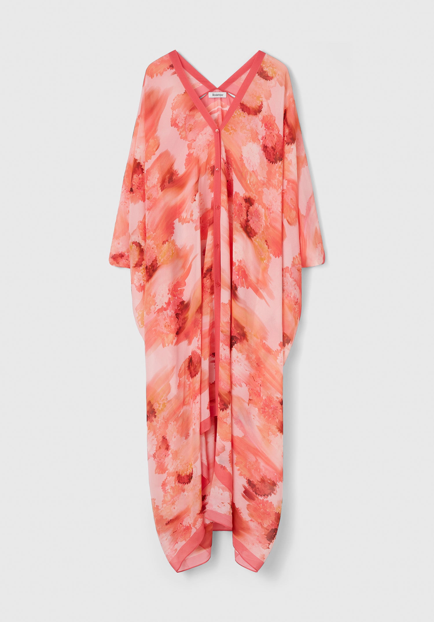 Agave blurry flower caftan