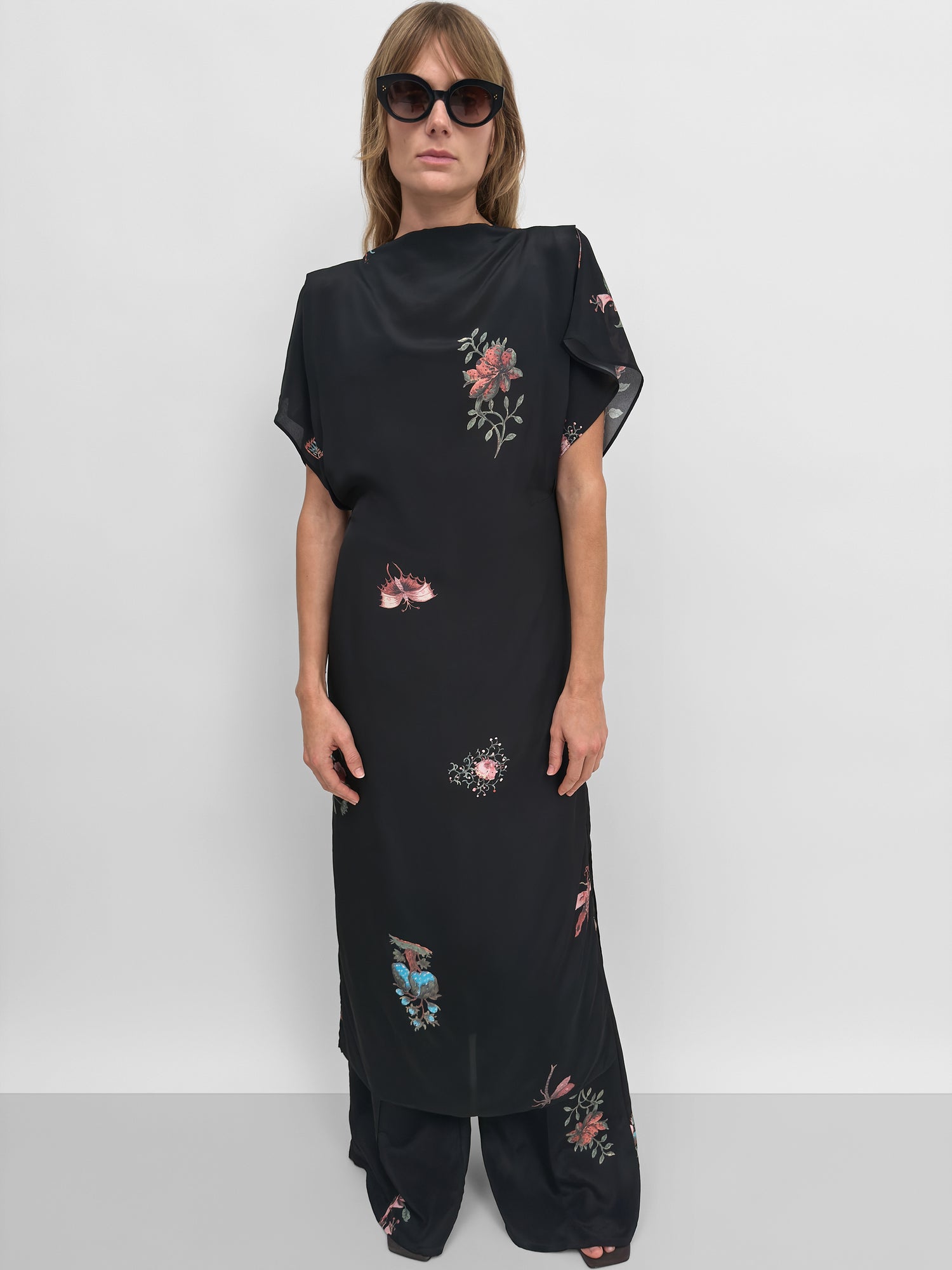 The Amalfi high neck dress in Duchess