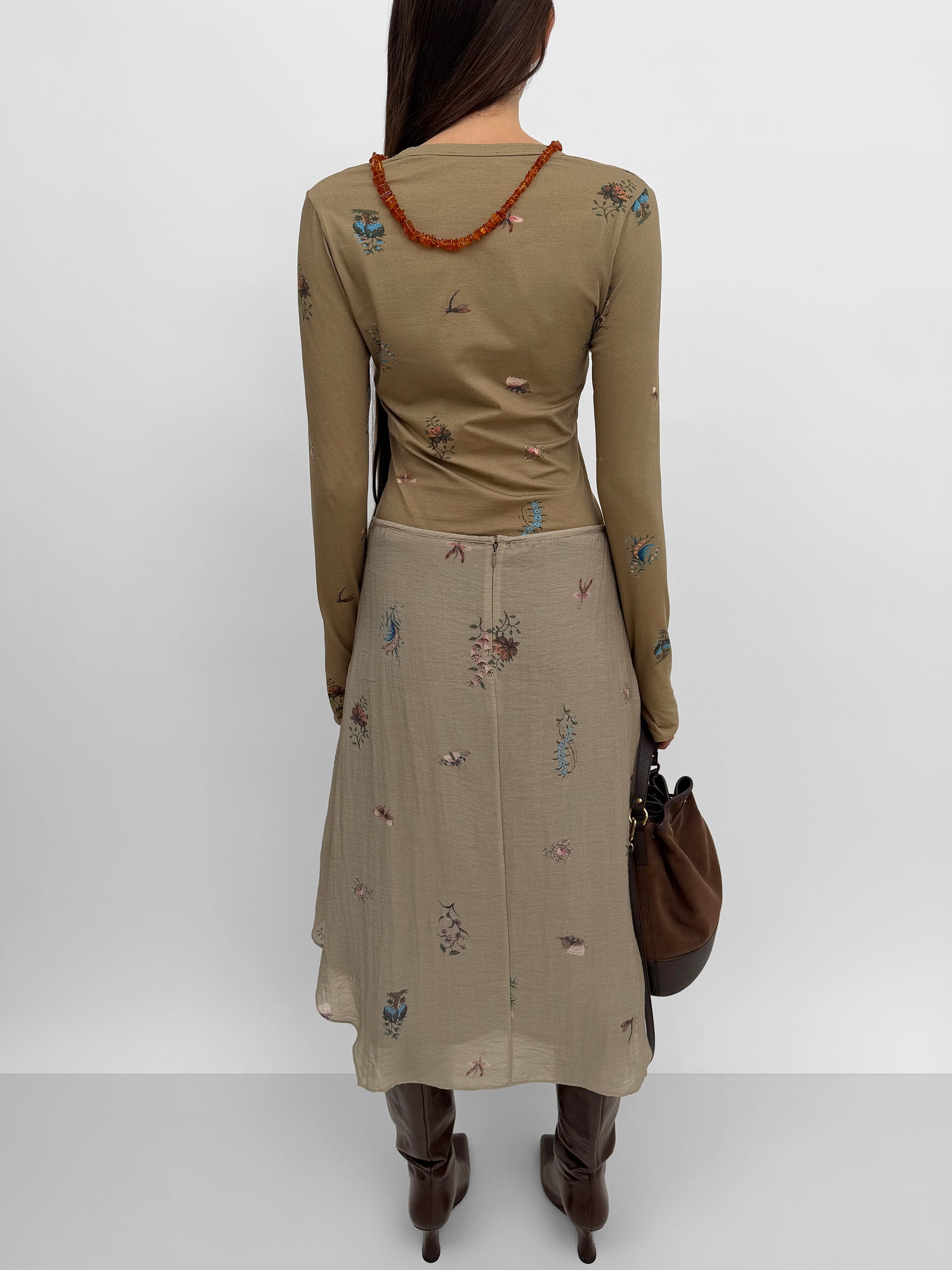 The Amalia fluid skirt in Duchess