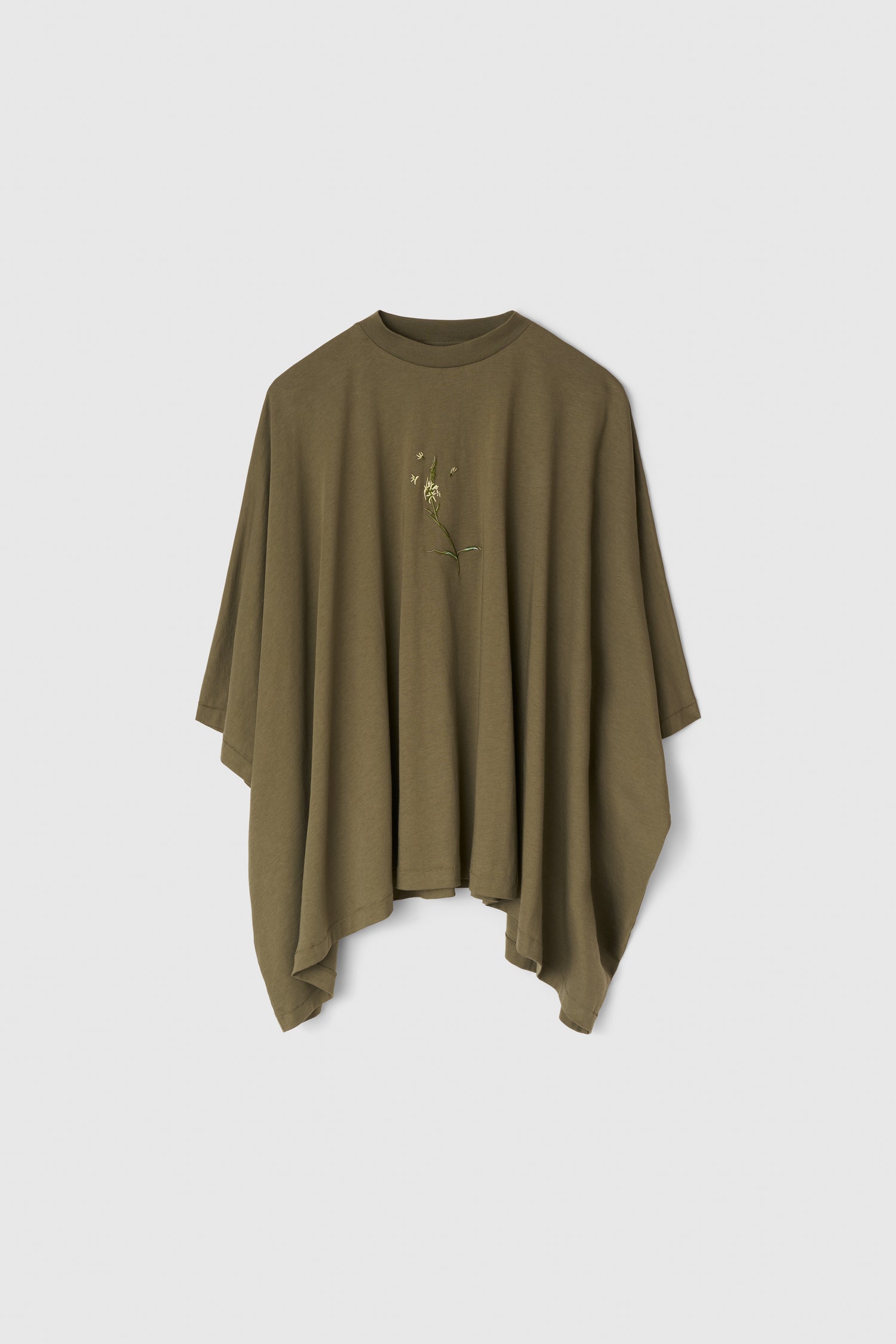 Brick embroidery jersey top