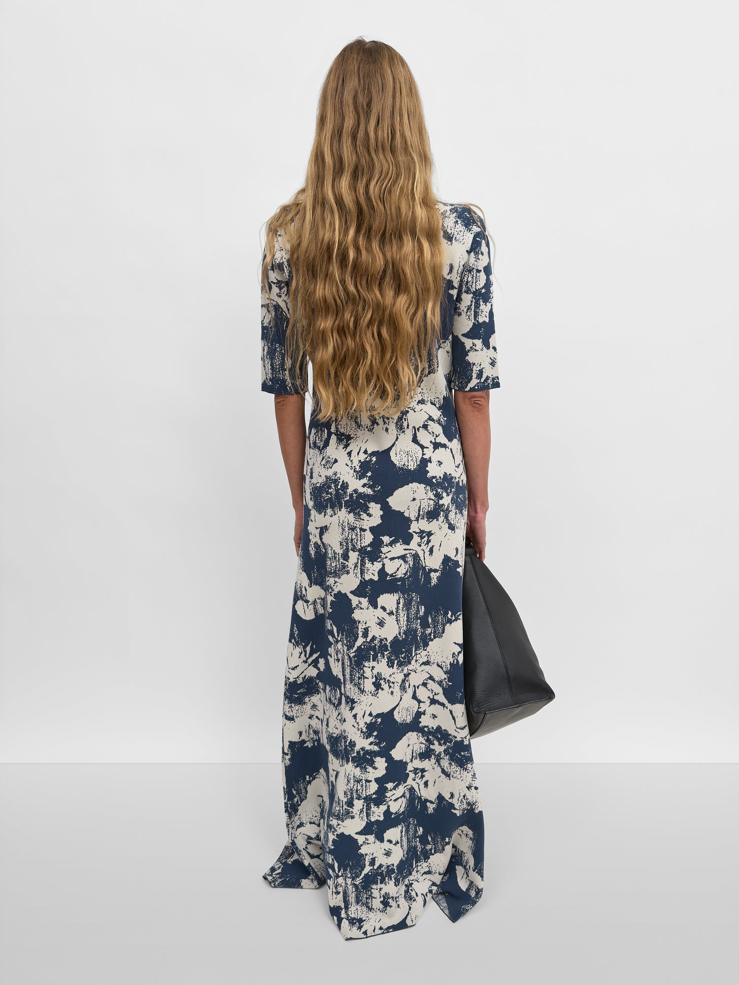 The Clover jacquard knit polo shirtdress