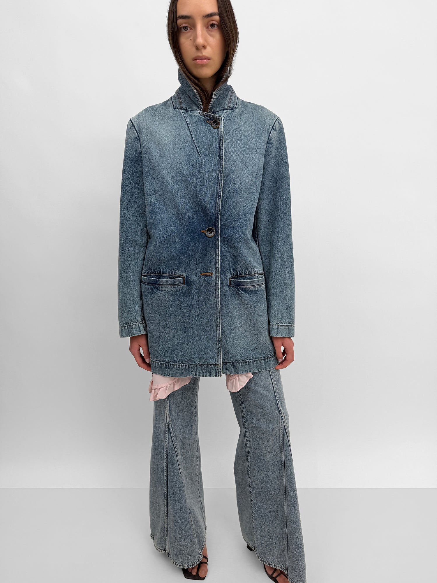 The Delphi denim blazer