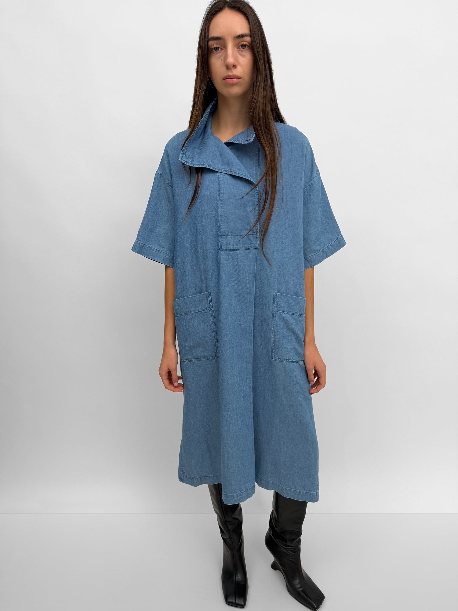The Hemse overshirt denim dress