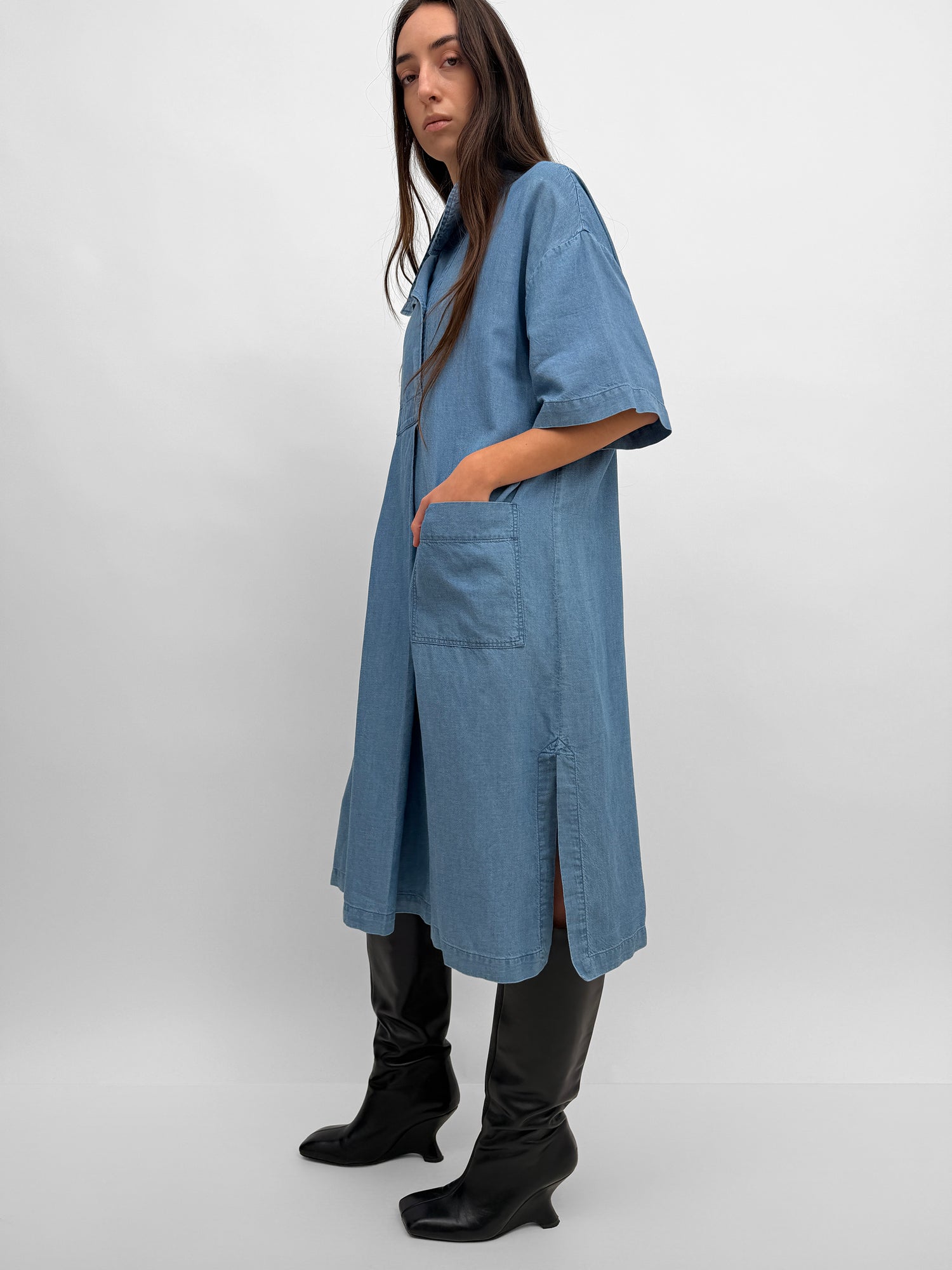 The Hemse overshirt denim dress
