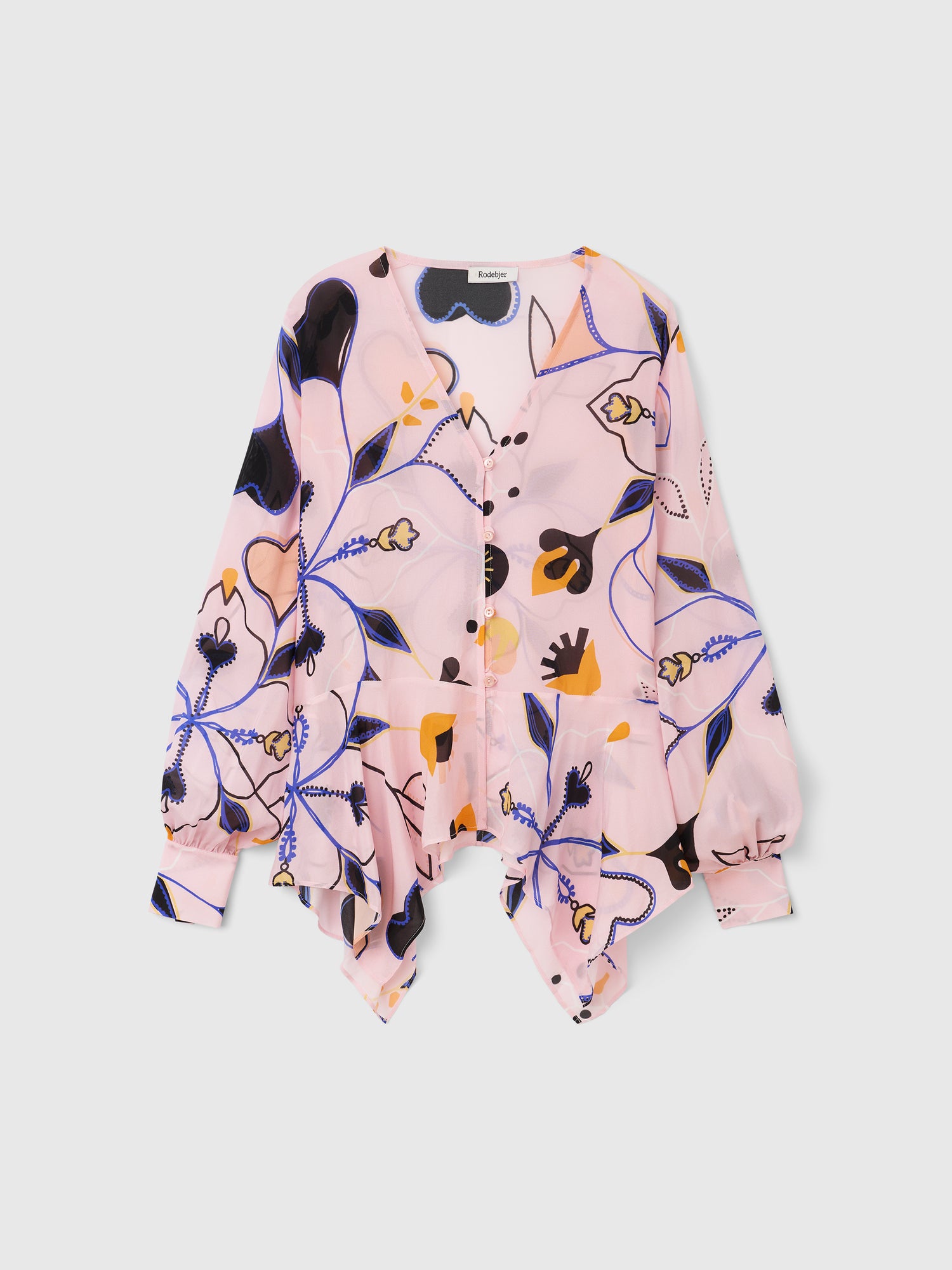 The Jane v-neck flounce blouse