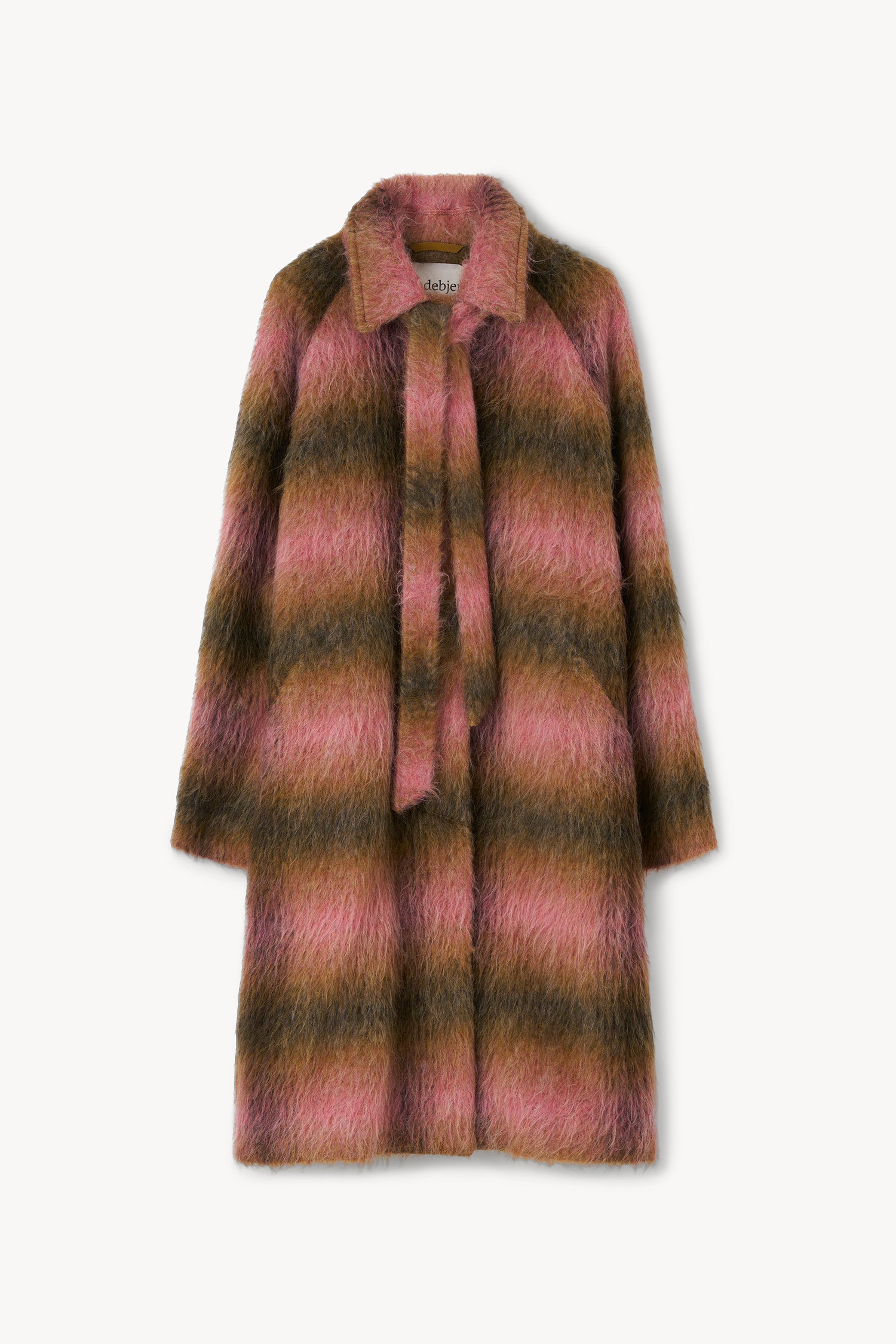 The Jimin fluffy checked coat