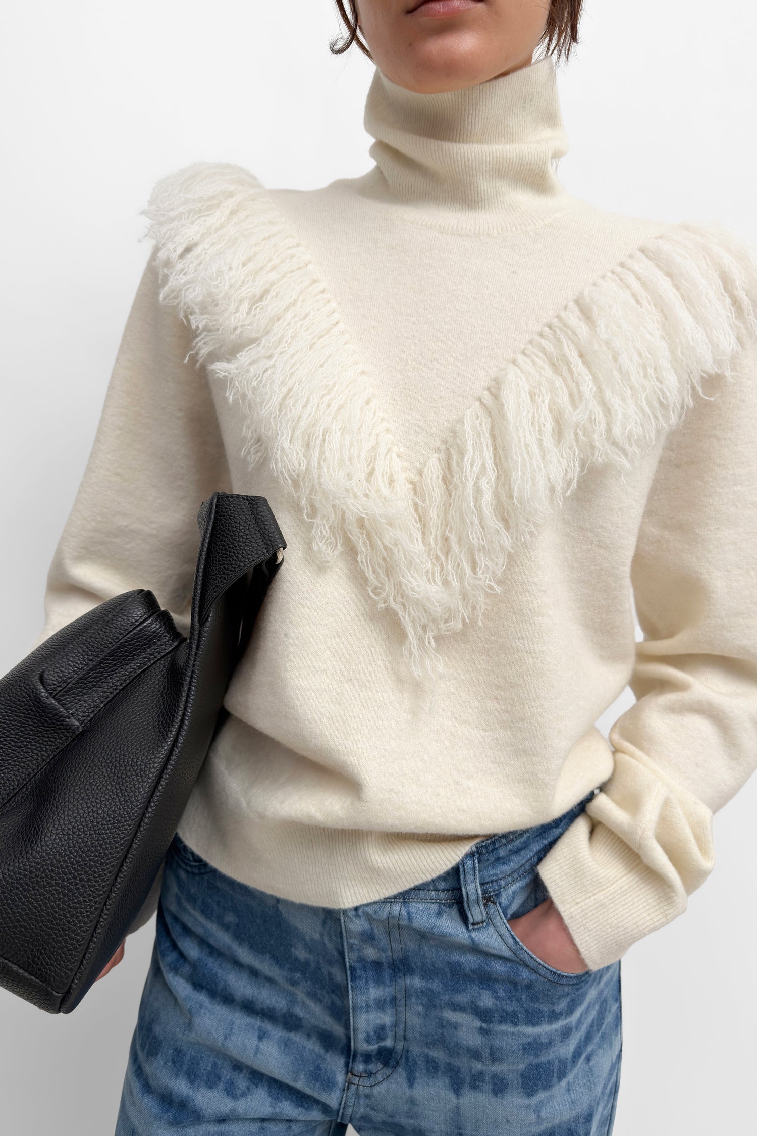 The Jinho alpaca wool polo knit