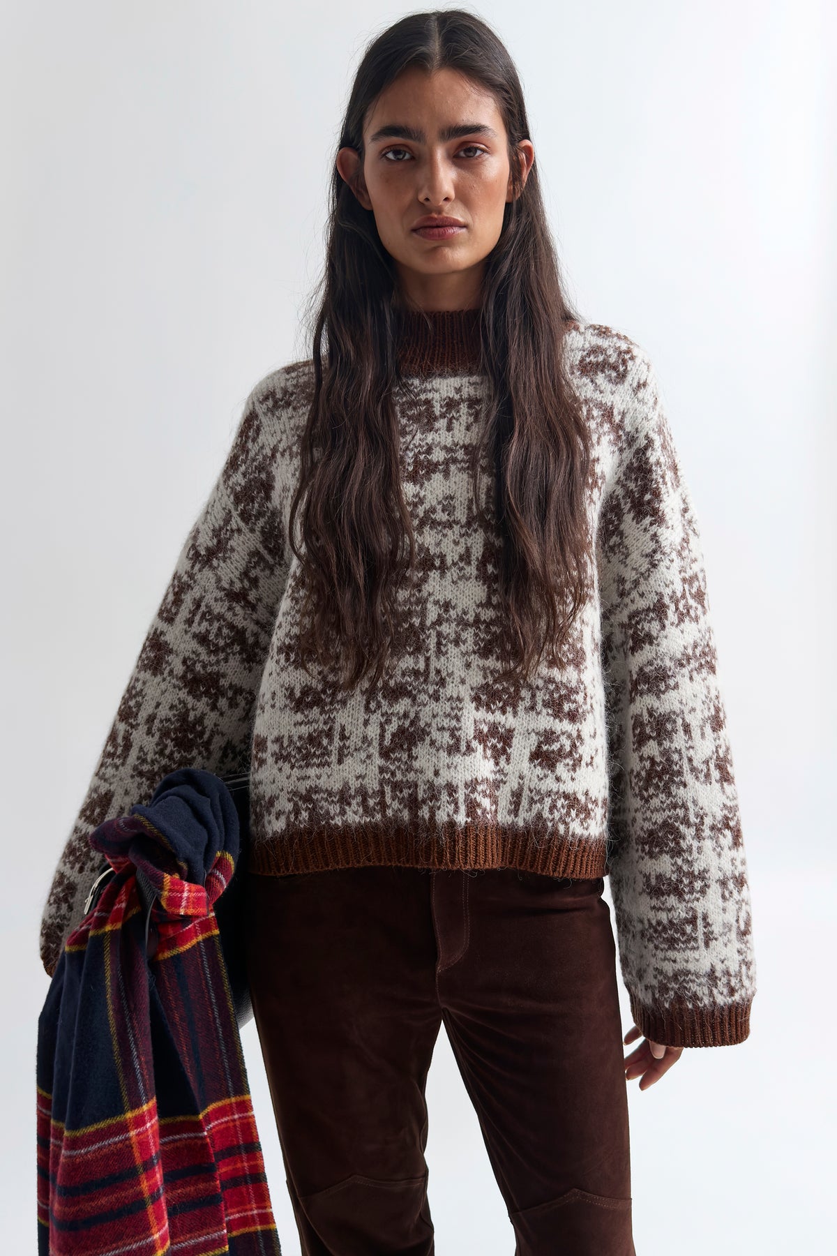 The Jinsol wool alpaca knit fishermans sweater