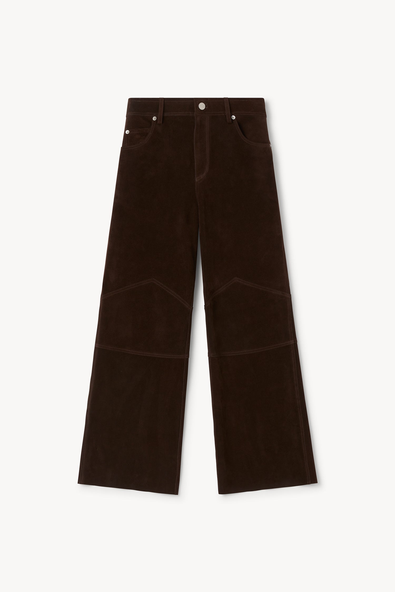 The Joon suede kickflare pant