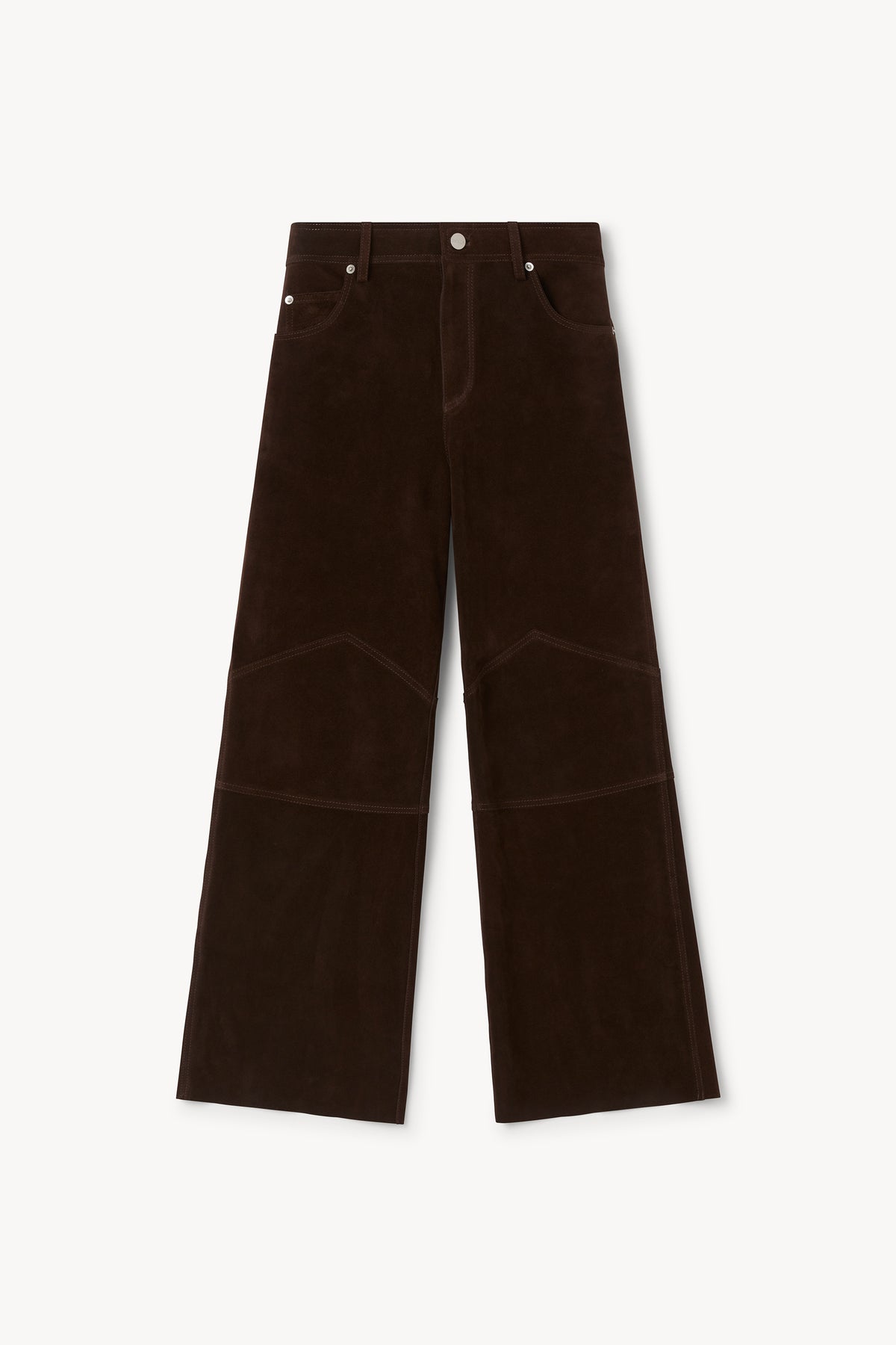 The Joon suede kickflare pant