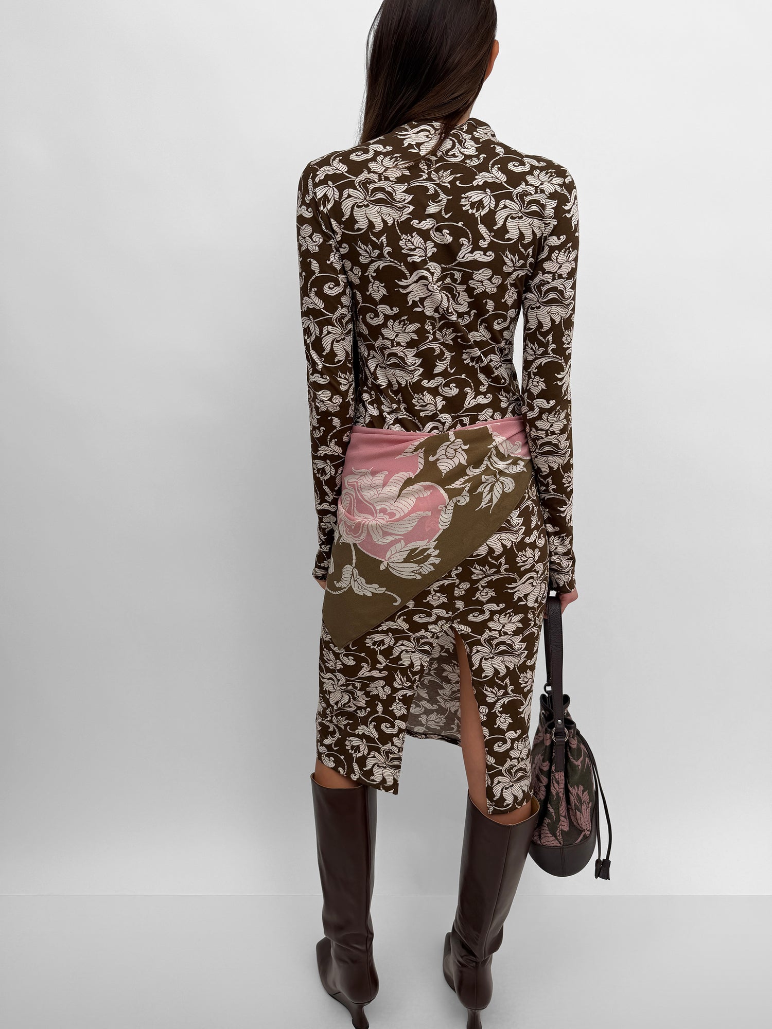 The Karlai long sleeve dance dress in French Lily