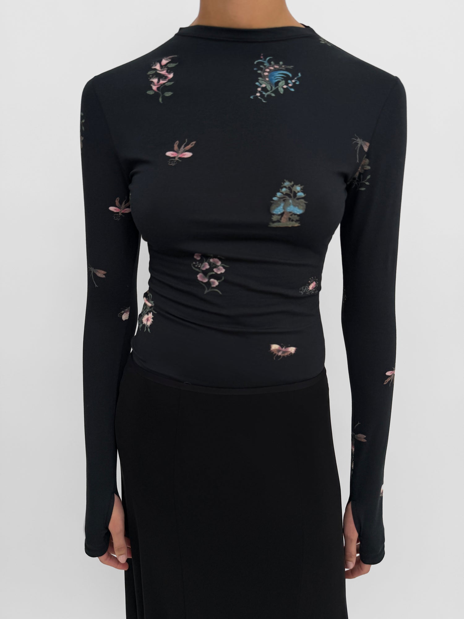 The Karlai long sleeve dance top in Duchess