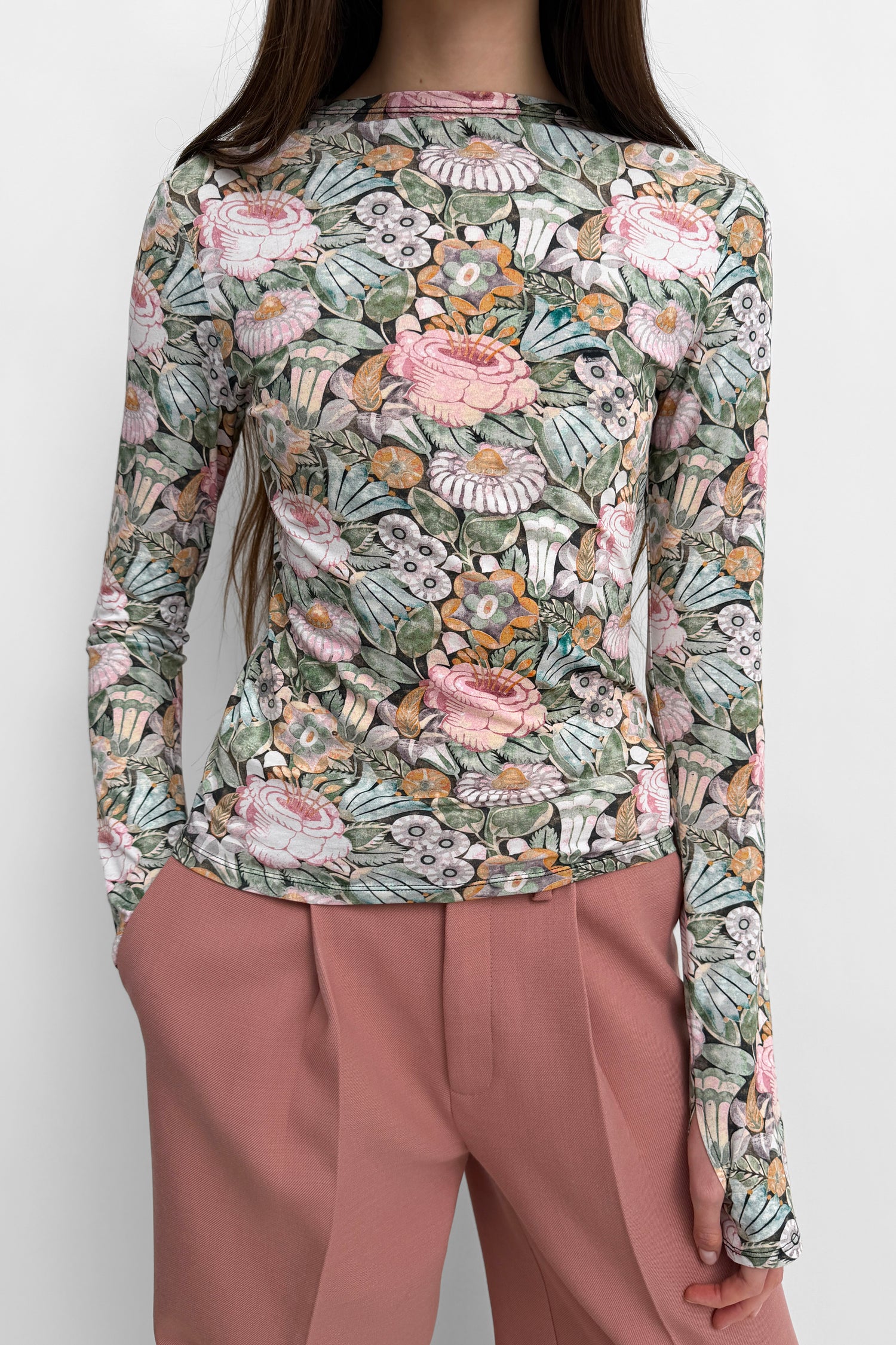 The Kiara Henley shirt top