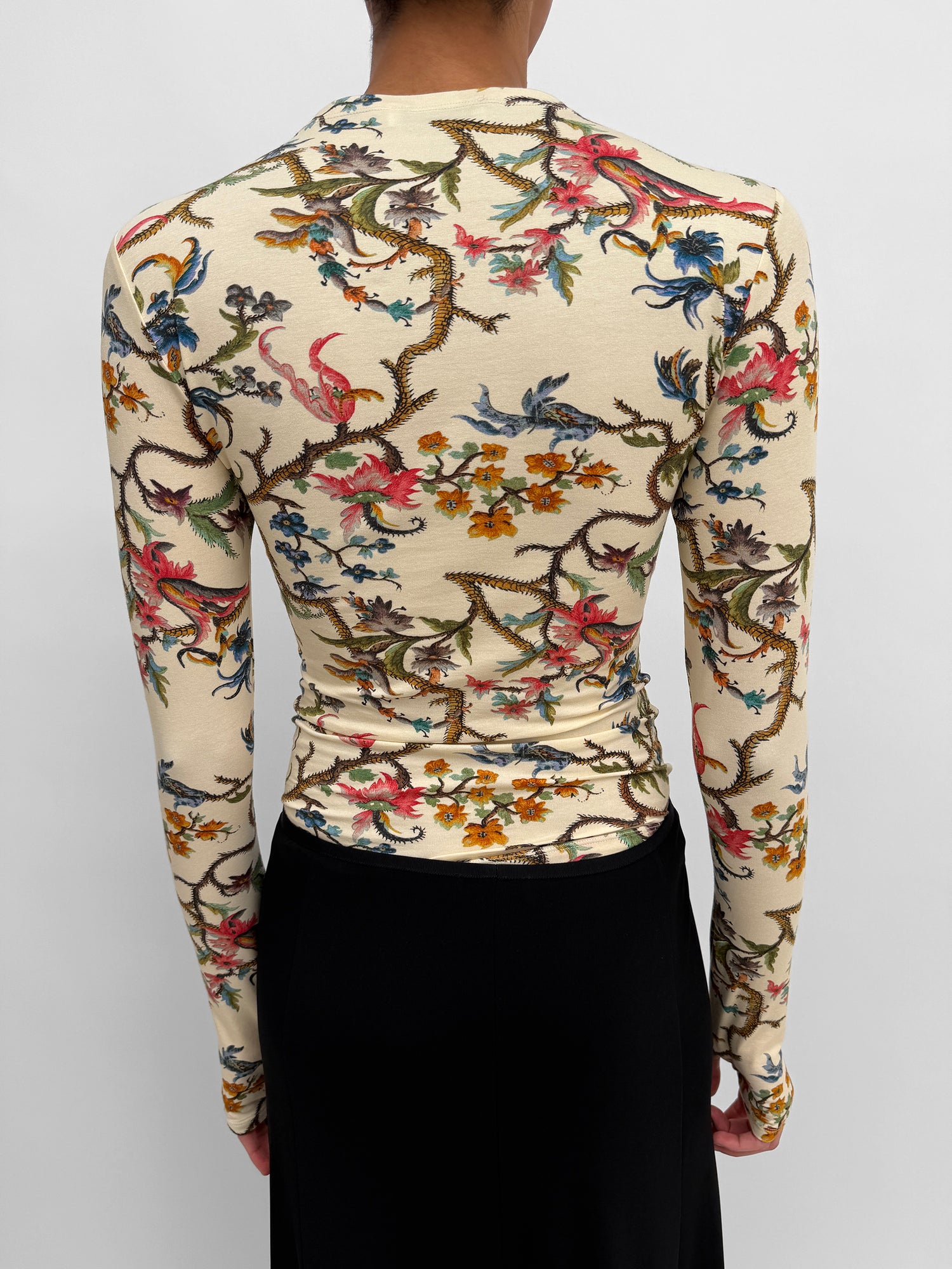 The Karlai long sleeve dance top in Trailing