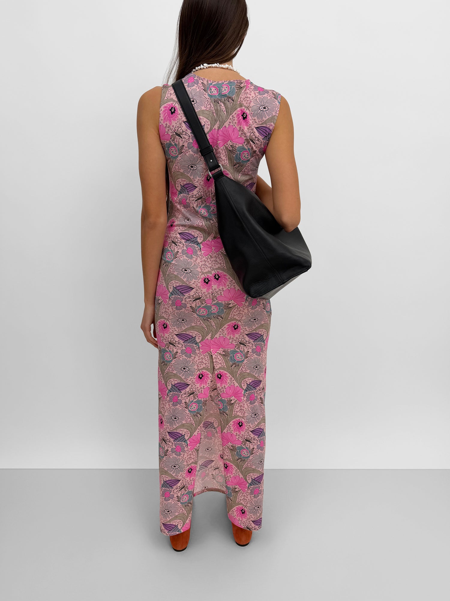 The Kenzie sleeveless ribbed tricot dress in Ducharne