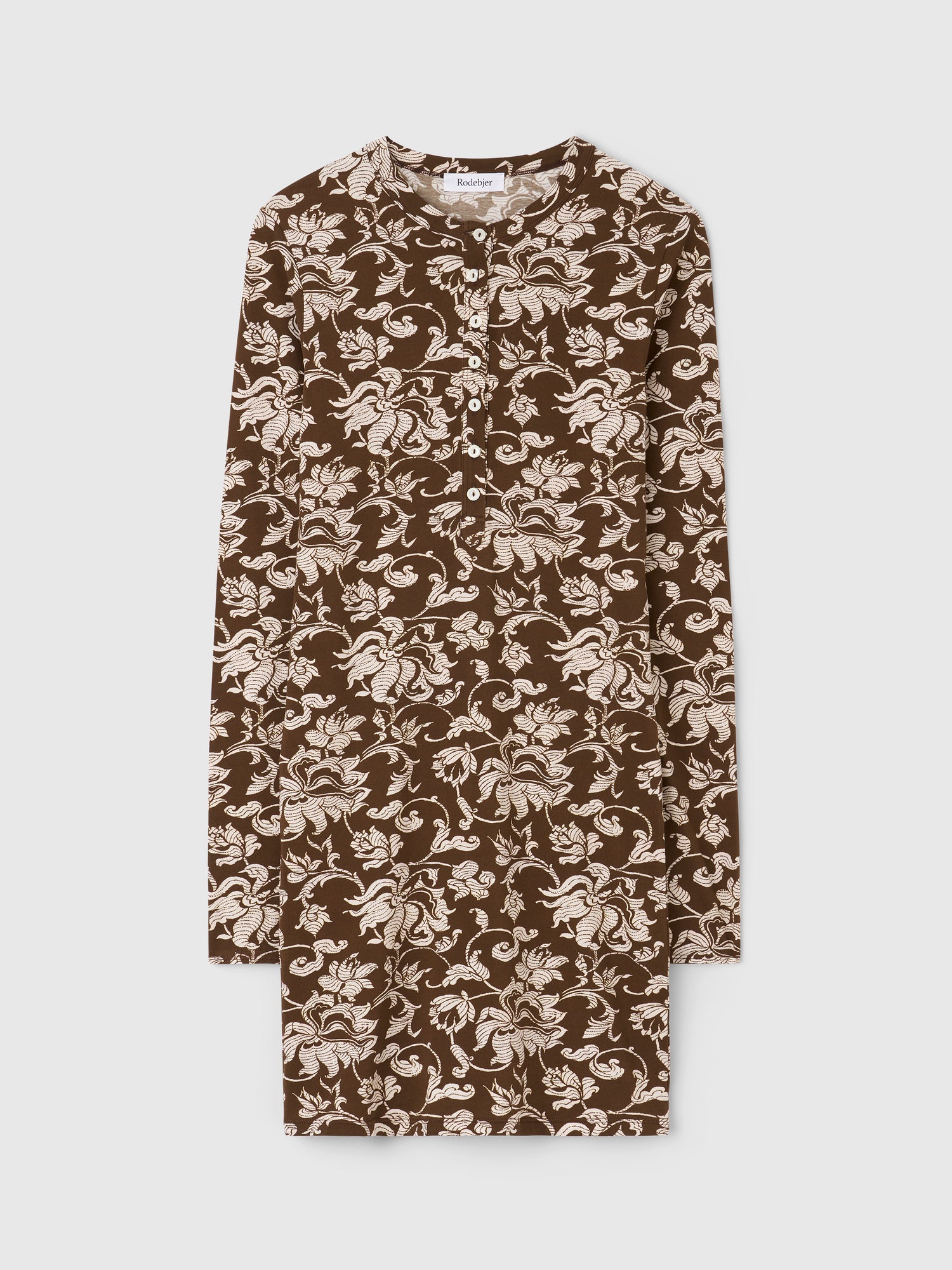 The Kiara henley shirt dress in French Lily