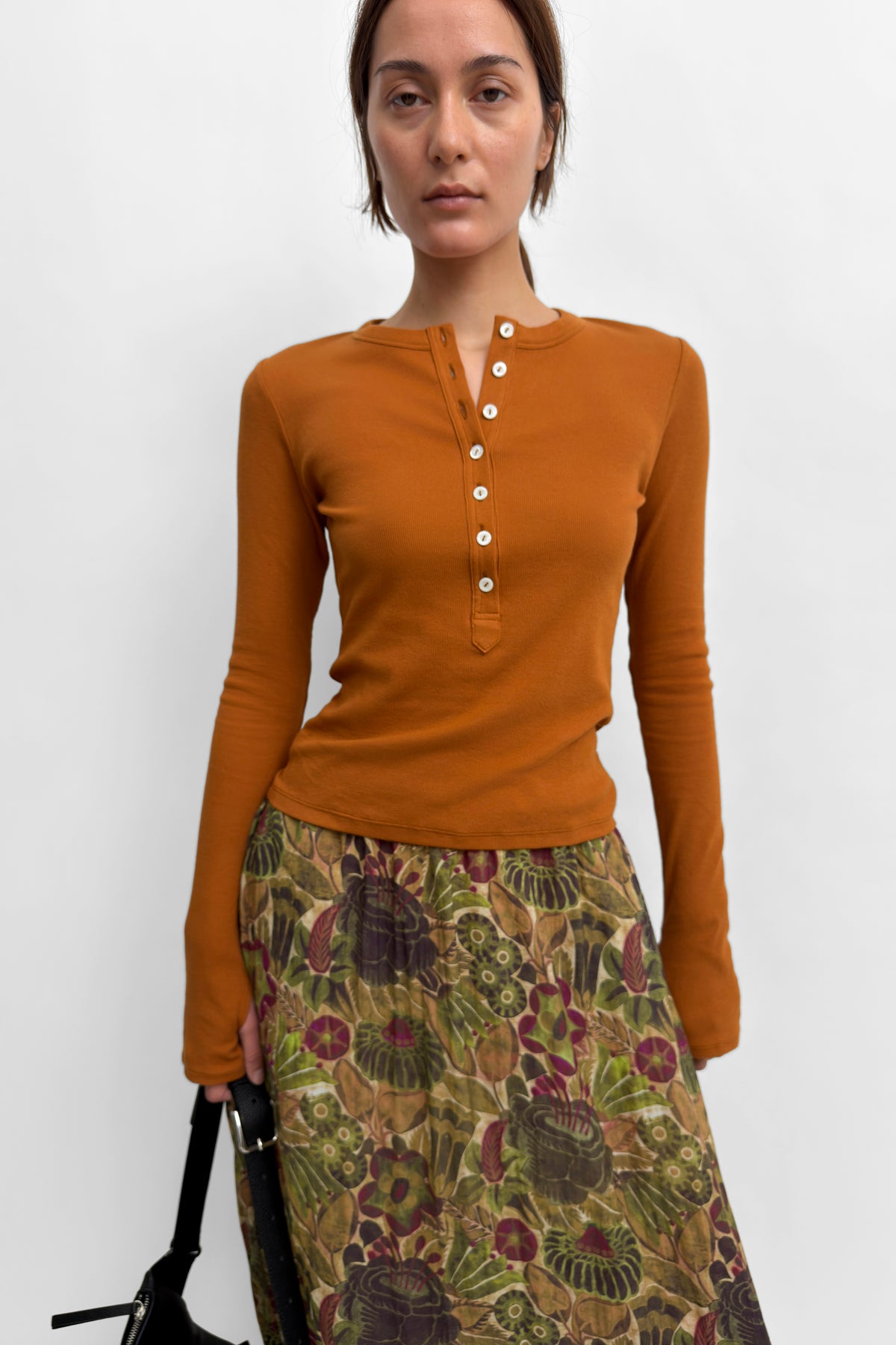 The Kiara Henley shirt top