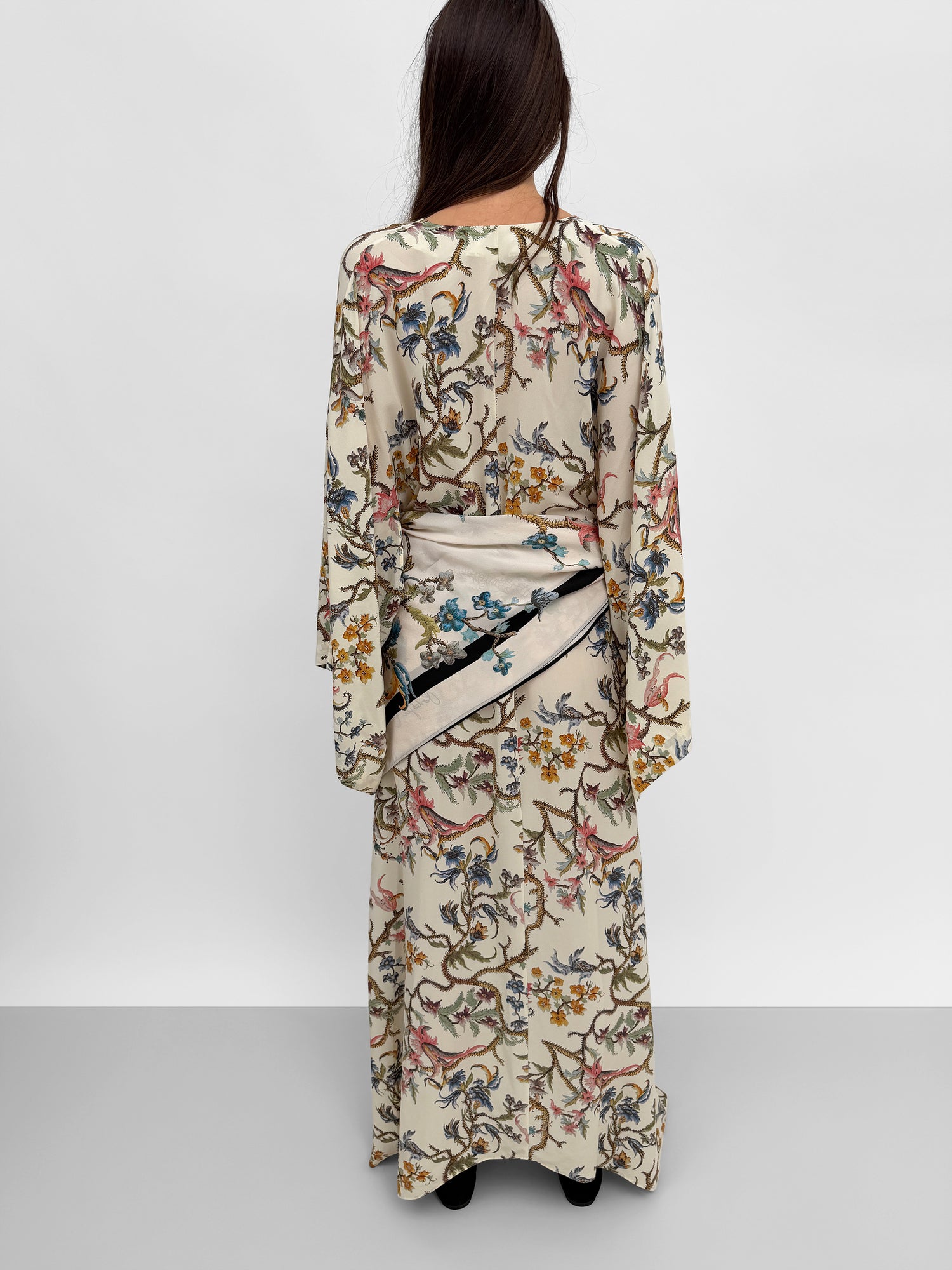 The Kim maxi kimono dress in Trailing