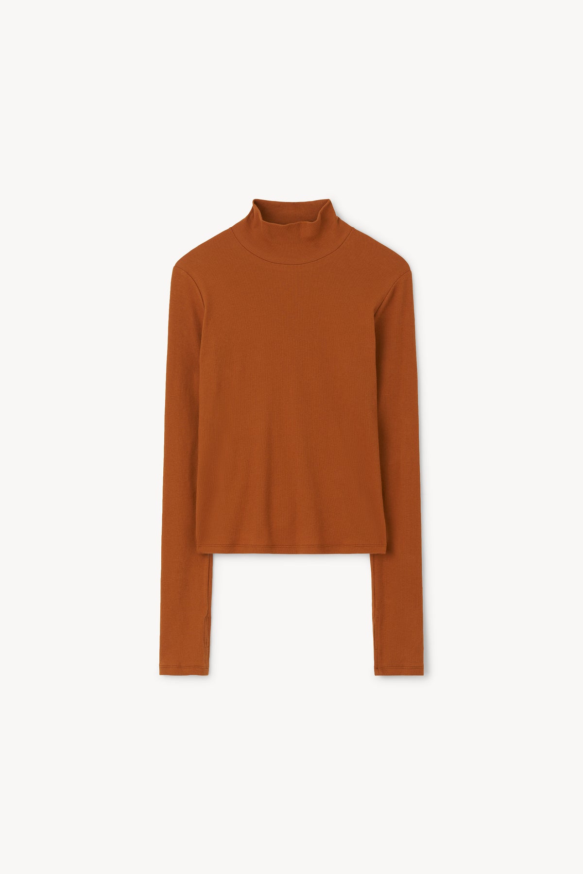 The Kira mini-rib jersey polo sweater