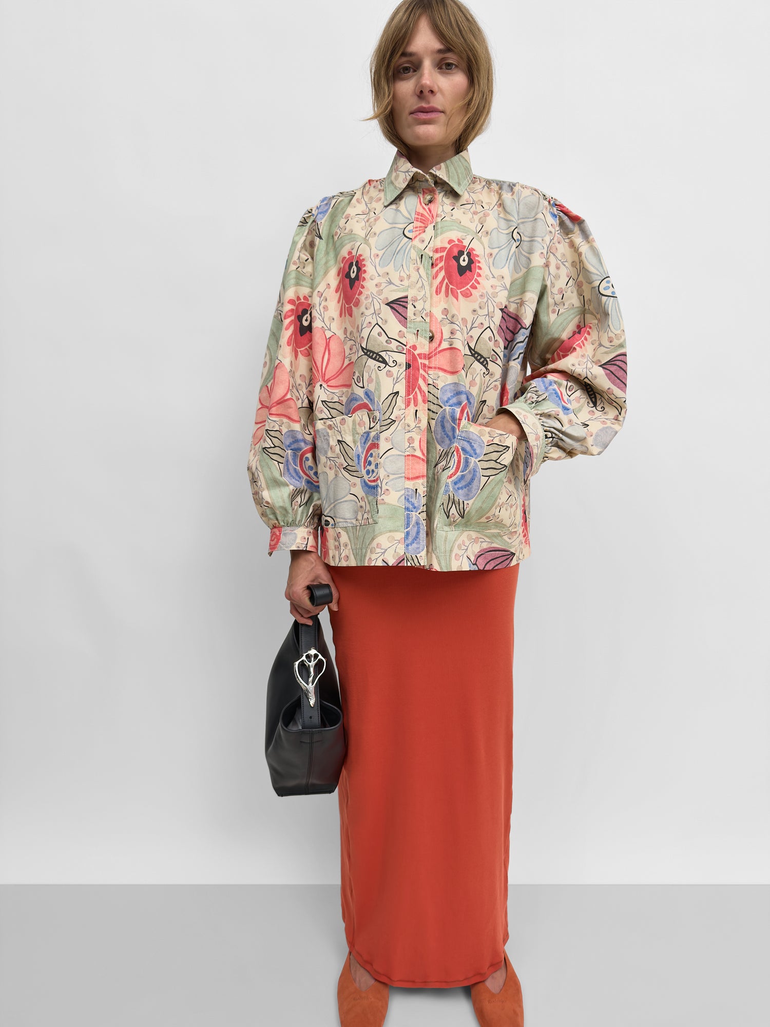 The Lauren blouse jacket in print