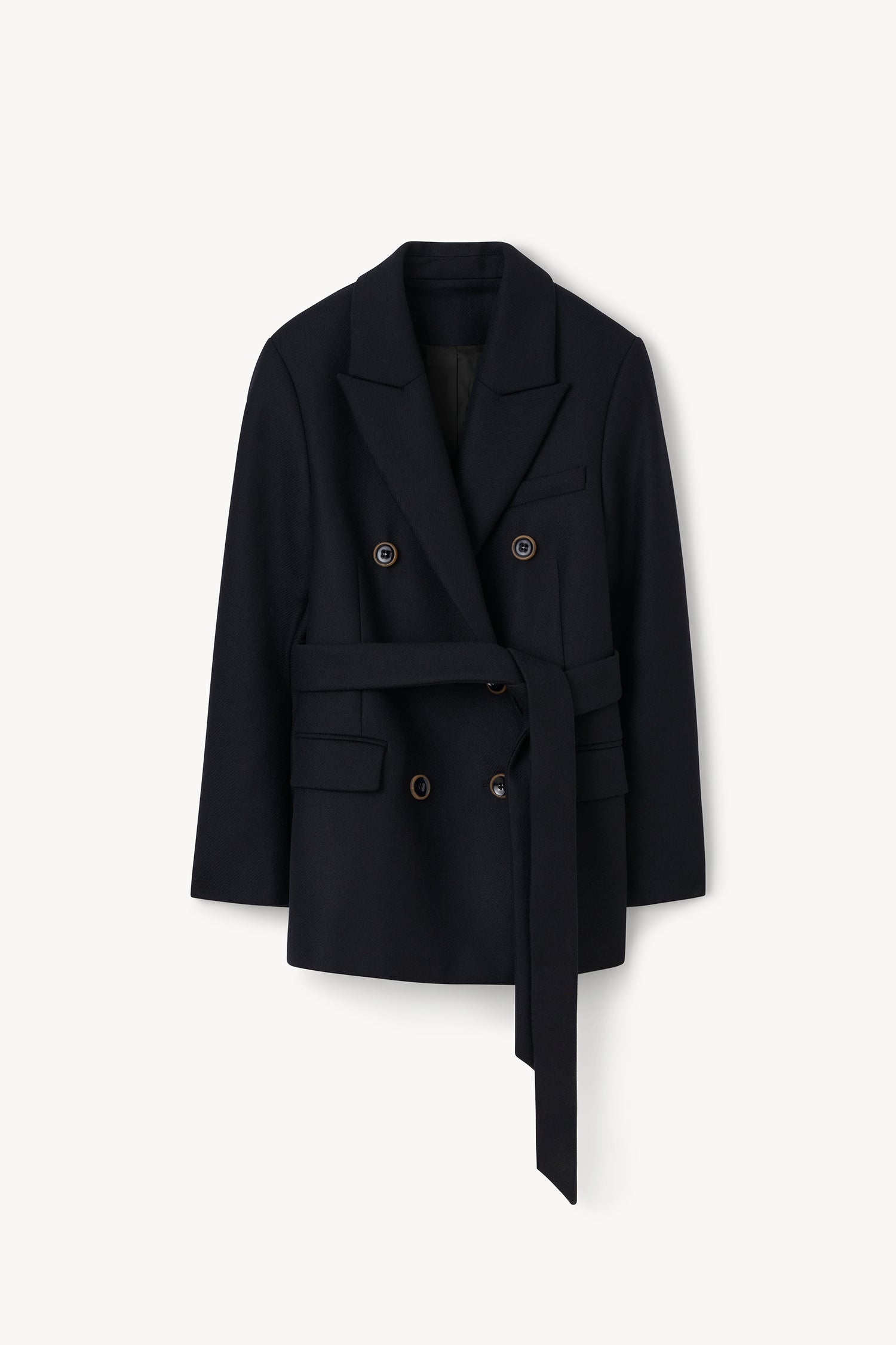 The Leah wool twill pea coat